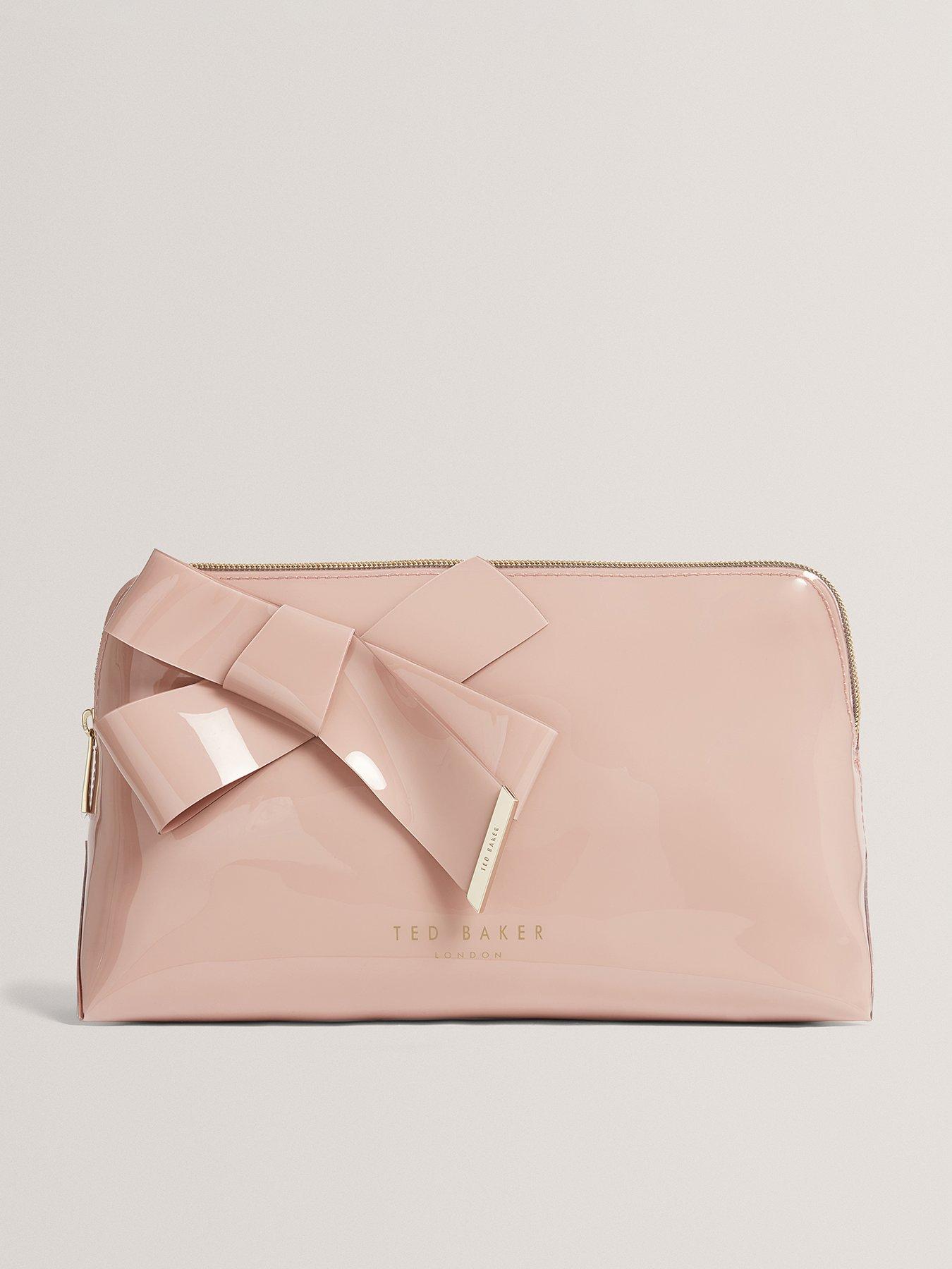  image of ted-baker-knot-bow-make-up-bag-pink