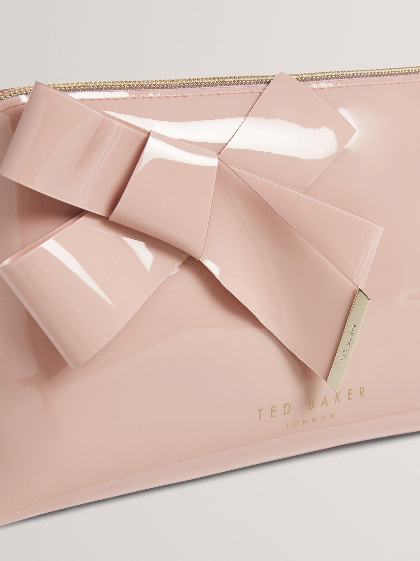  image of ted-baker-knot-bow-make-up-bag-pink