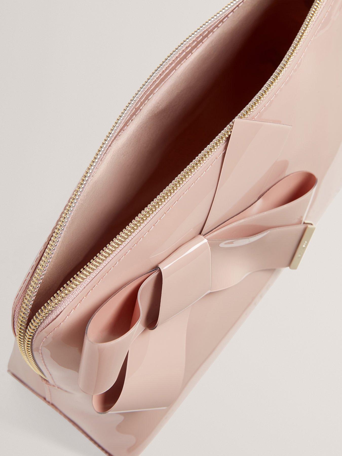 image of ted-baker-knot-bow-make-up-bag-pink