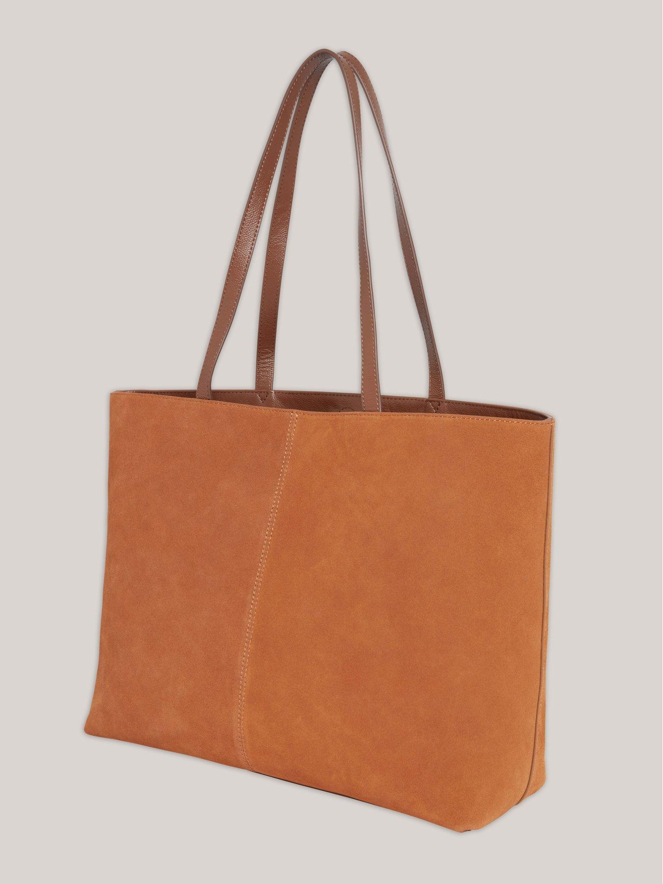 Image 3 of 3 of Ted Baker Suede Large Tote Bag - Brown