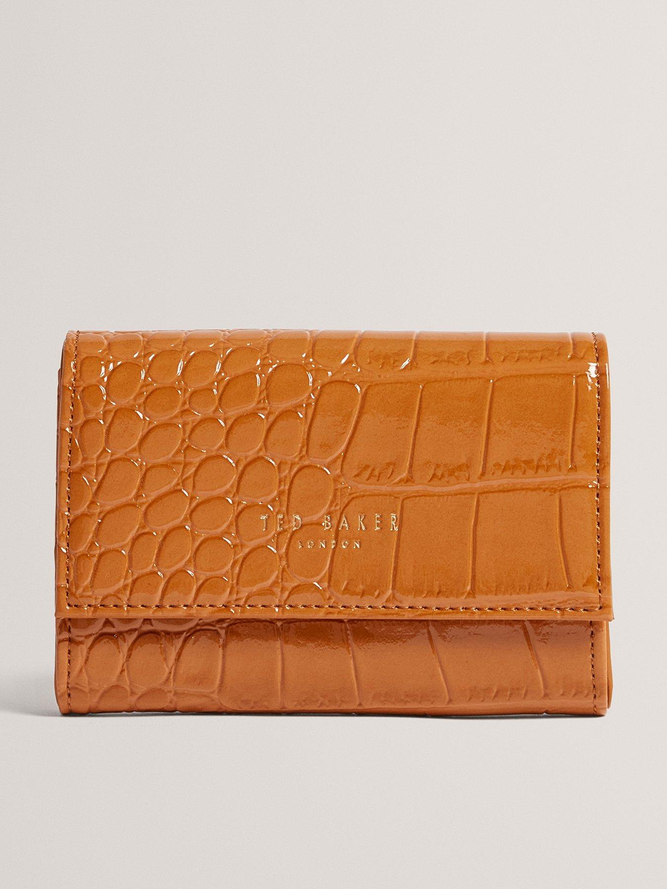 ted-baker-croc-effect-small-purse-brown