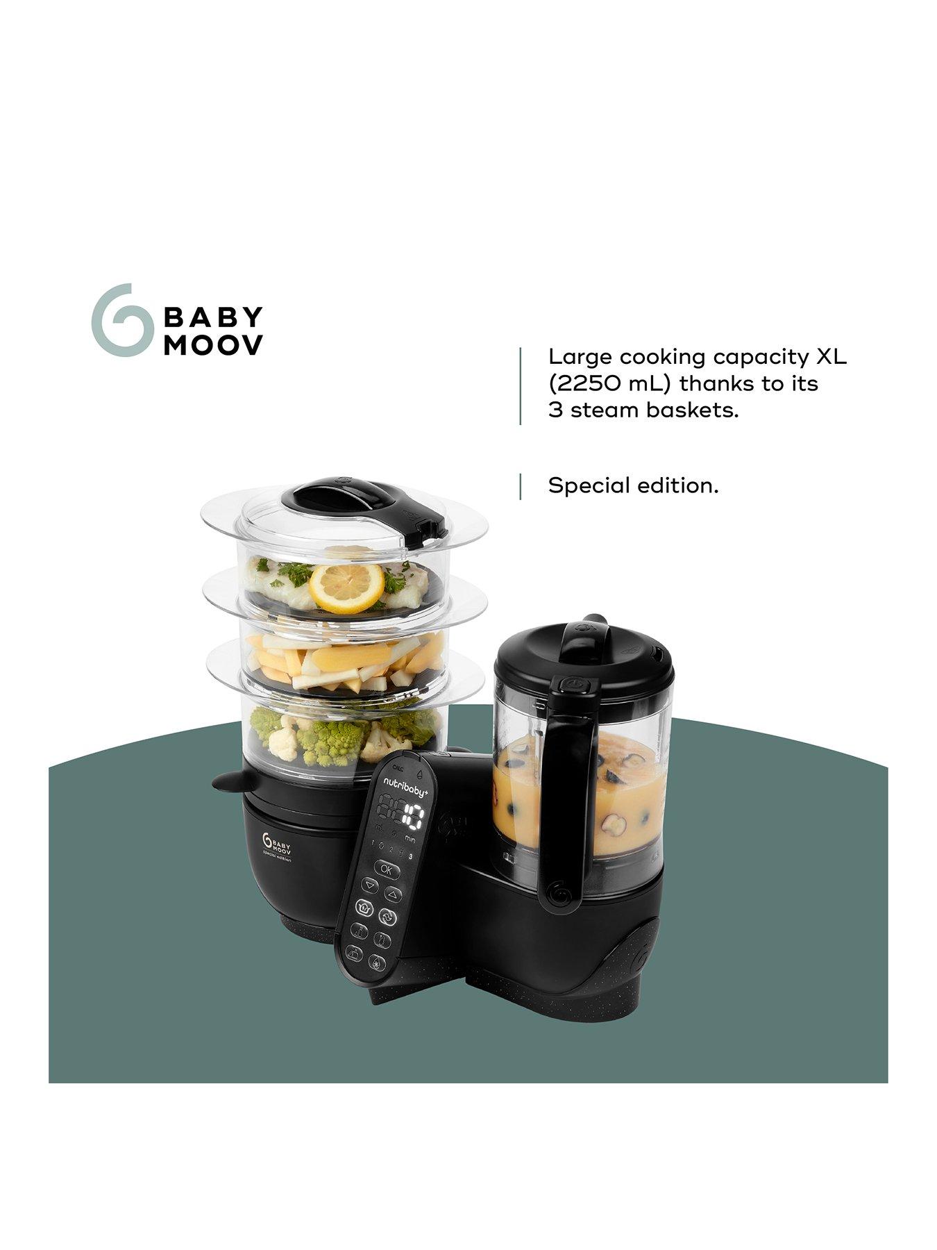 Image 2 of 7 of Babymoov Nutribaby (+) XL Black Edition 6 in 1 Baby Food Processor/Blender/Steamer/Steriliser