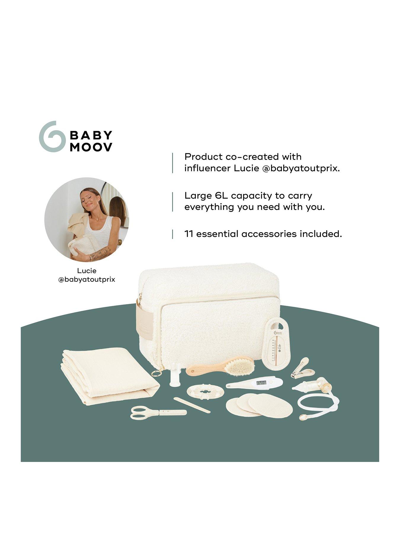 Image 2 of 8 of Babymoov Large Baby 11 piece Toiletry Bag & Healthcare Grooming Kit Curl White