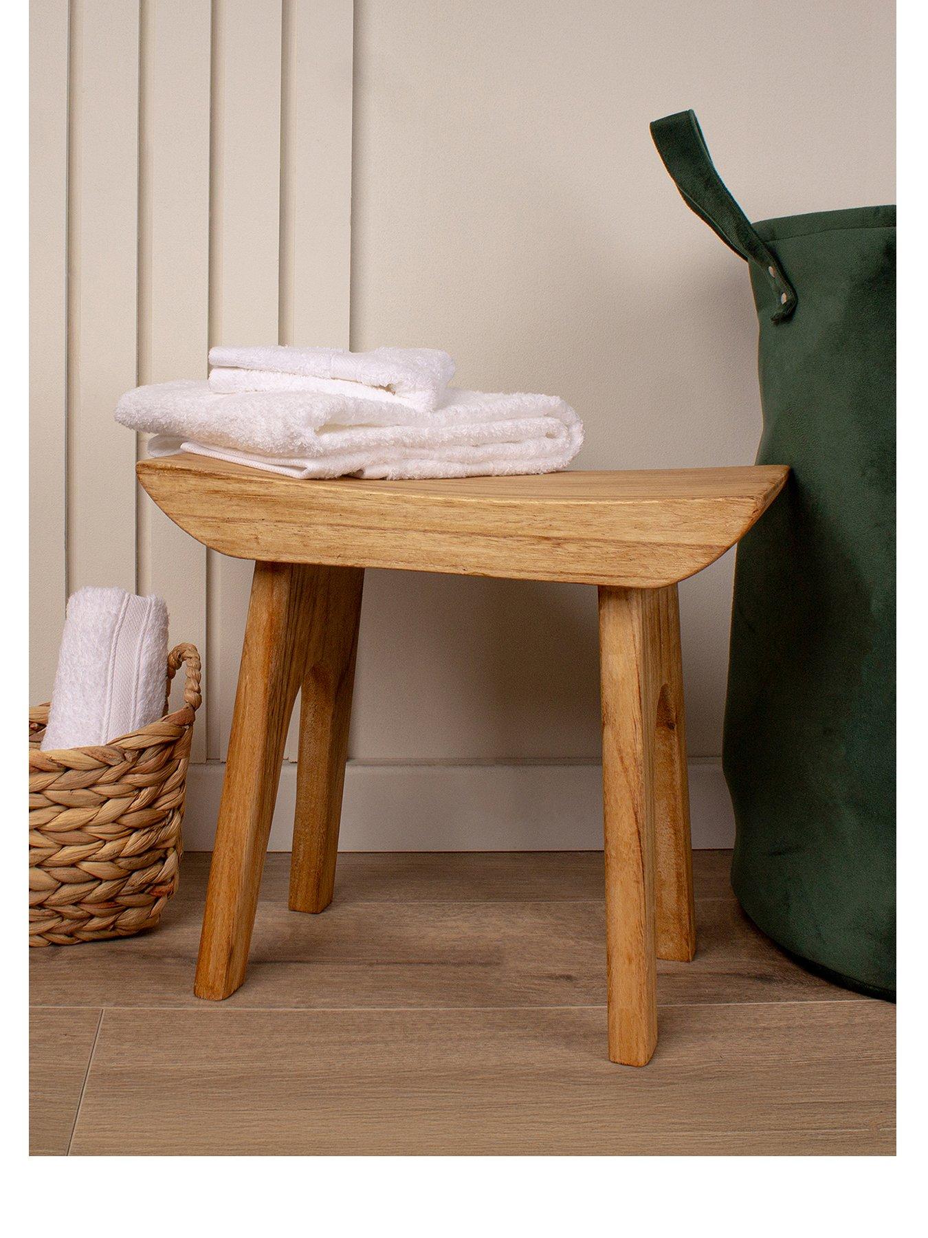  image of very-home-wooden-decor-stool-small-side-table