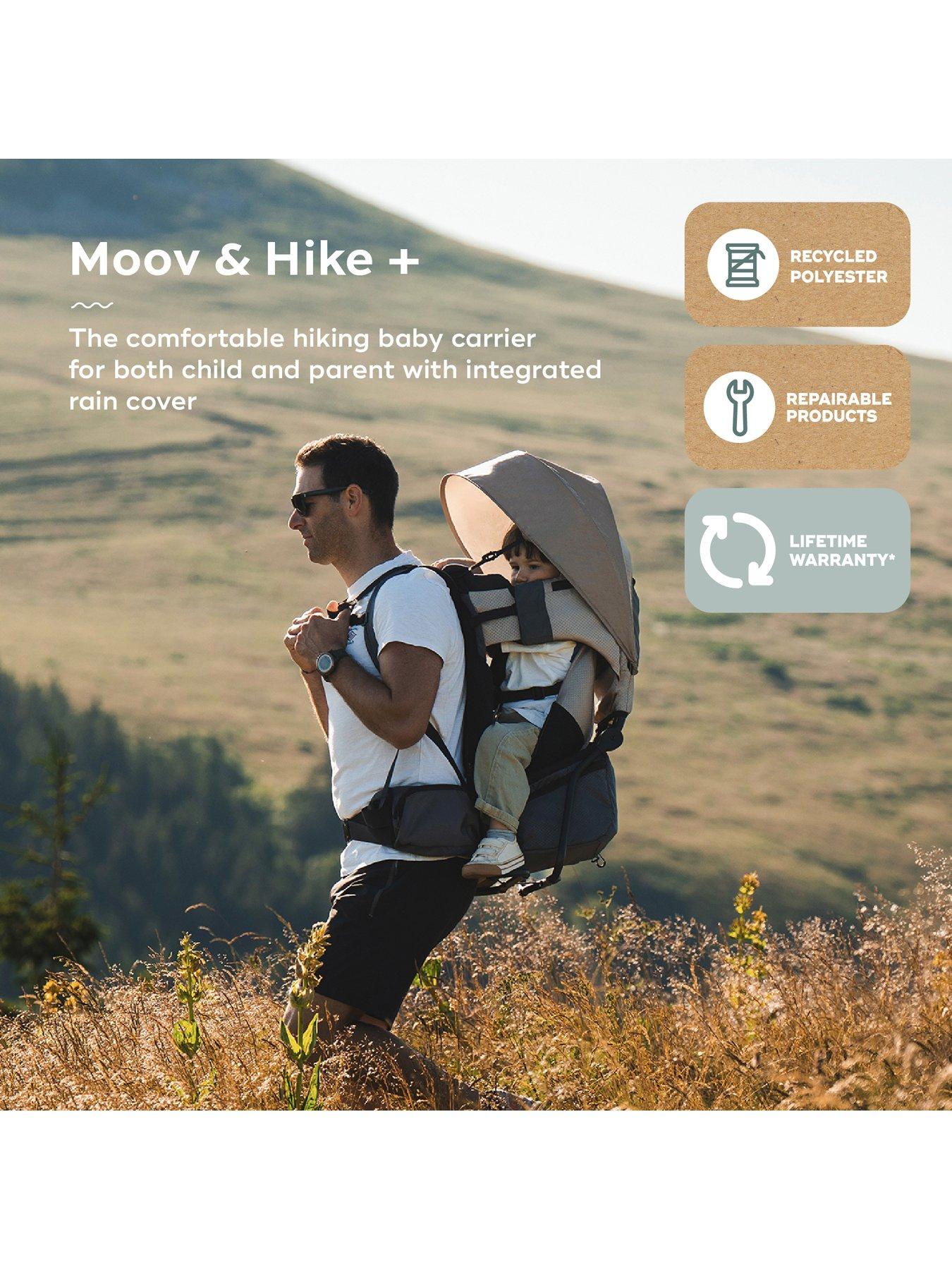 Image 2 of 7 of Babymoov Moov & Hike Dune Hiking Trek Baby Carrier & Raincover Bundle Set up to 18kg