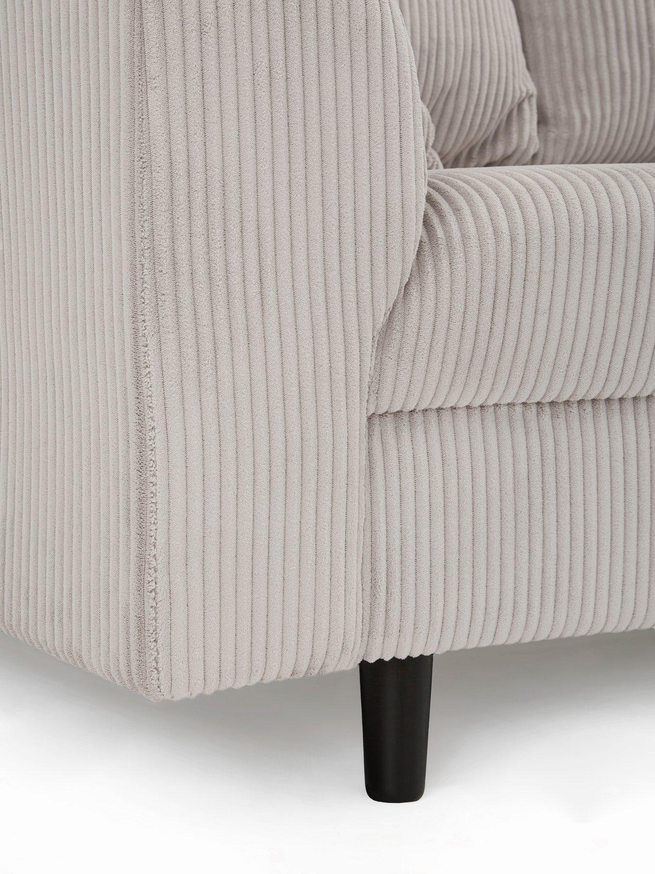 Image 4 of 7 of The Very Collection Rune Cord 3 Seater Sofa + Armchair Set (Buy and SAVE!) - FSC&reg; Certified - FSC&reg; Certified