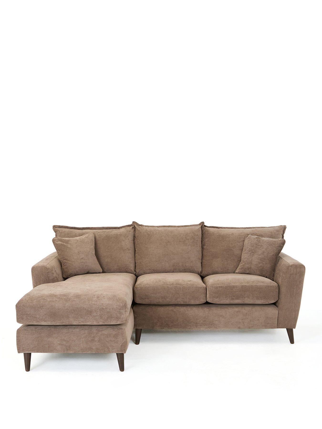  image of the-very-collection-bakerloo-left-hand-3-seater-fabric-chaise
