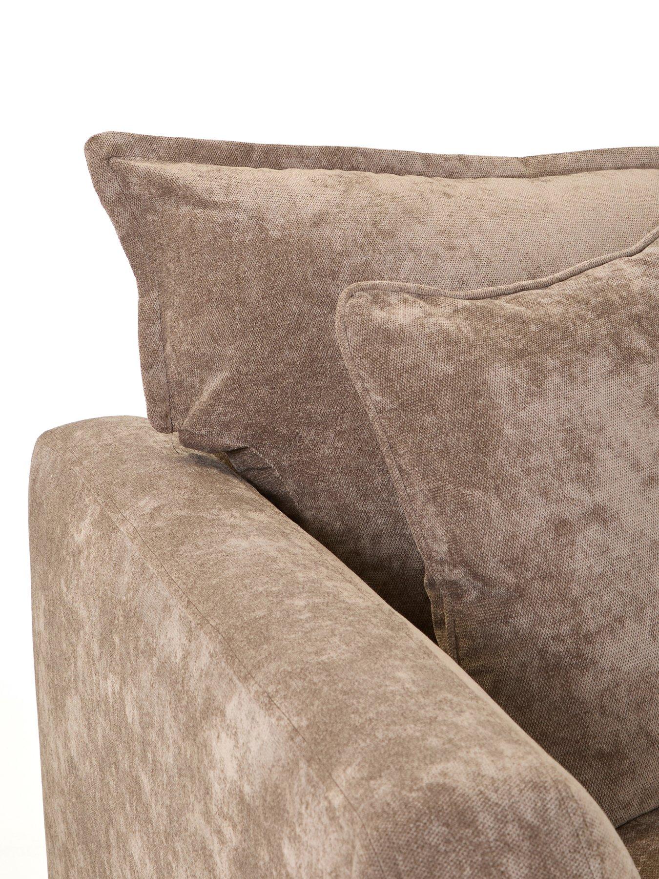  image of the-very-collection-bakerloo-left-hand-3-seater-fabric-chaise