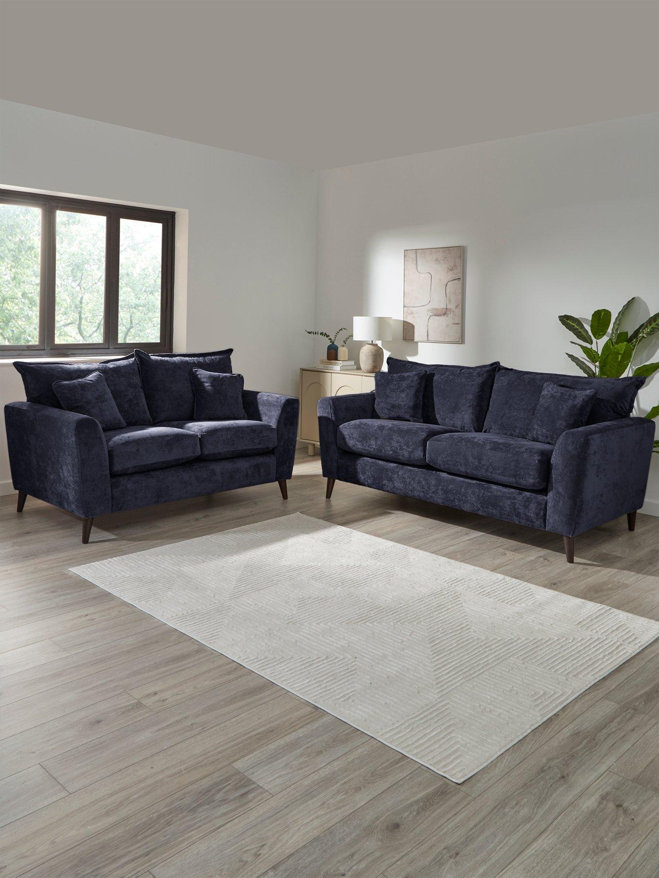 The Very Collection Bakerloo Fabric 3 Seater + 2 Seater Fabric Sofa Set (Buy  &  SAVE!)