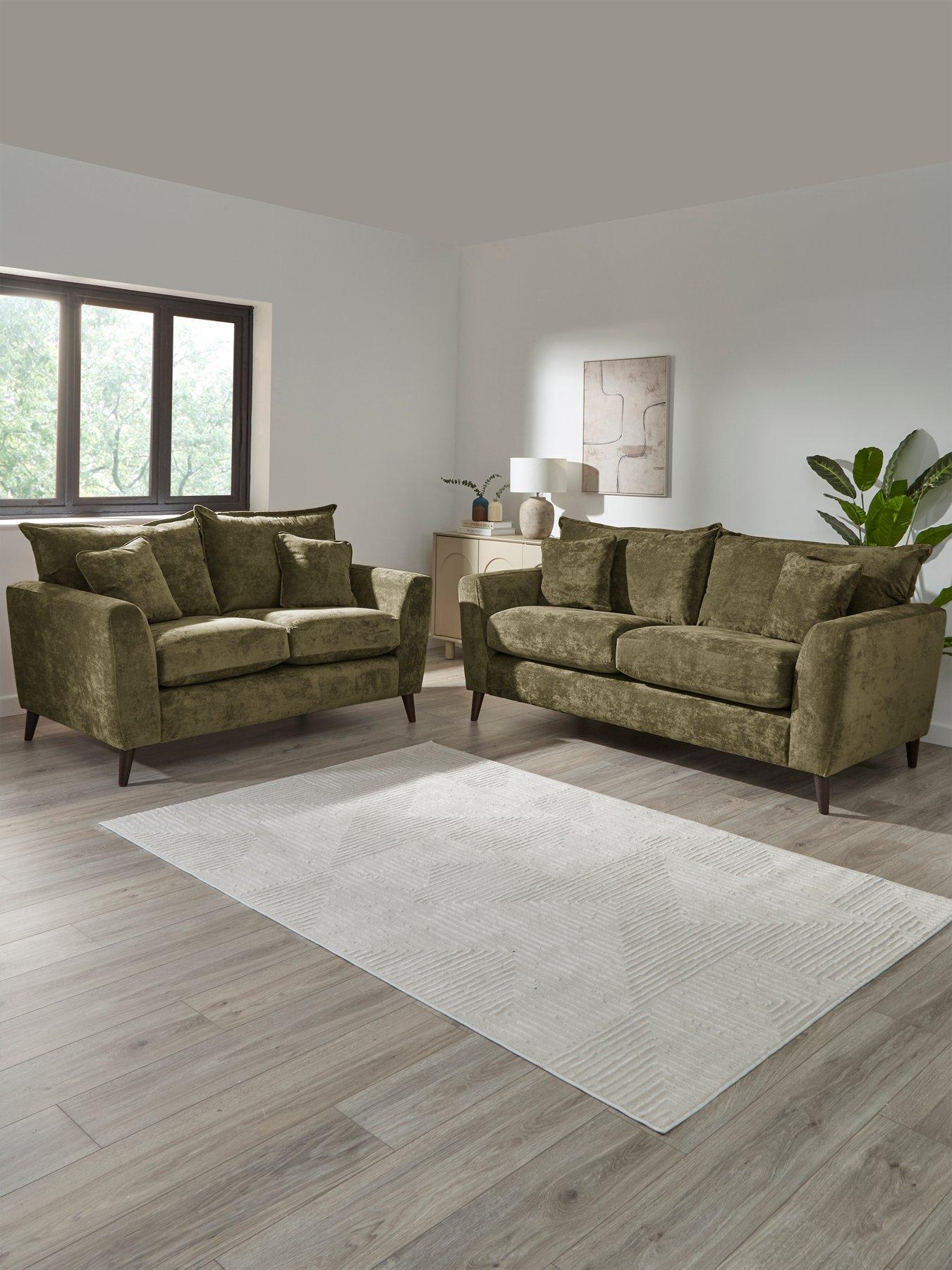 The Very Collection Bakerloo Fabric 3 Seater + 2 Seater Fabric Sofa Set (Buy  &  SAVE!)