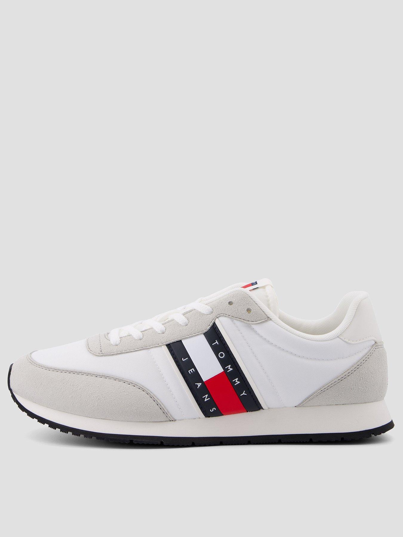 front image of tommy-jeans-classic-runner-trainers-white