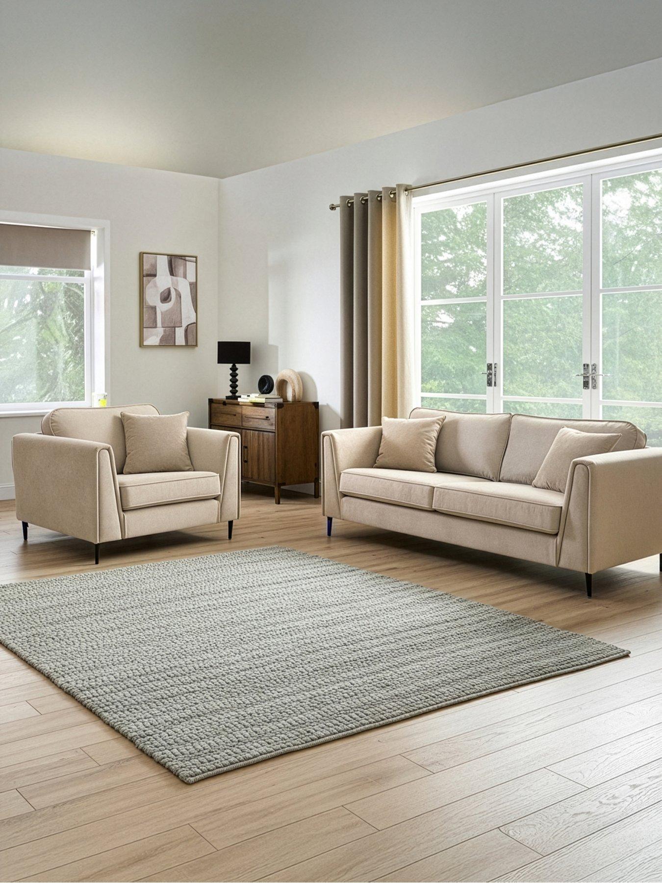 The Very Collection Messina 3 Seater Sofa + Armchair Set (Buy  &  SAVE!) - FSC® Certified
