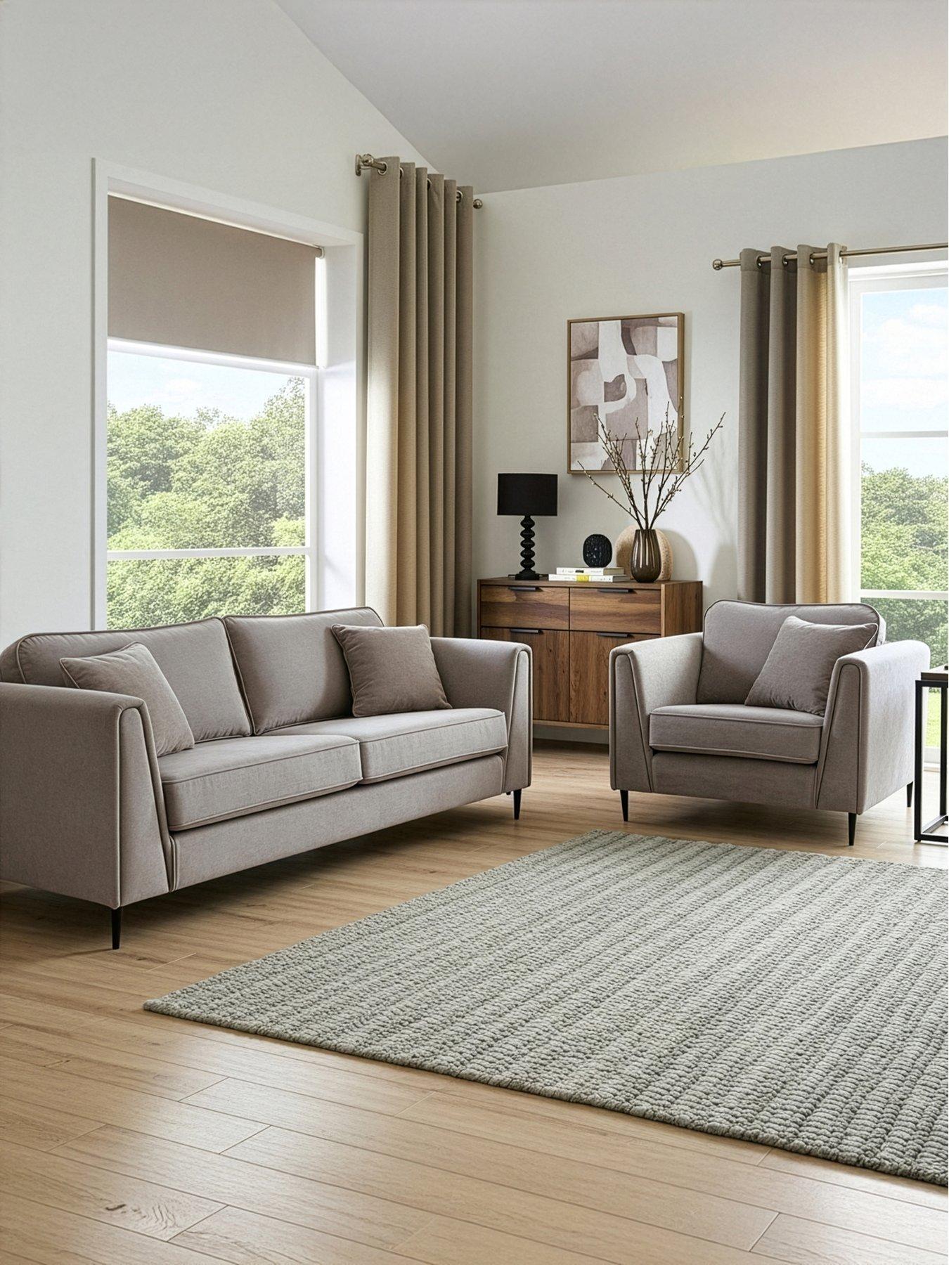 The Very Collection Messina 3 Seater Sofa + Armchair Set (Buy  &  SAVE!) - FSC® Certified