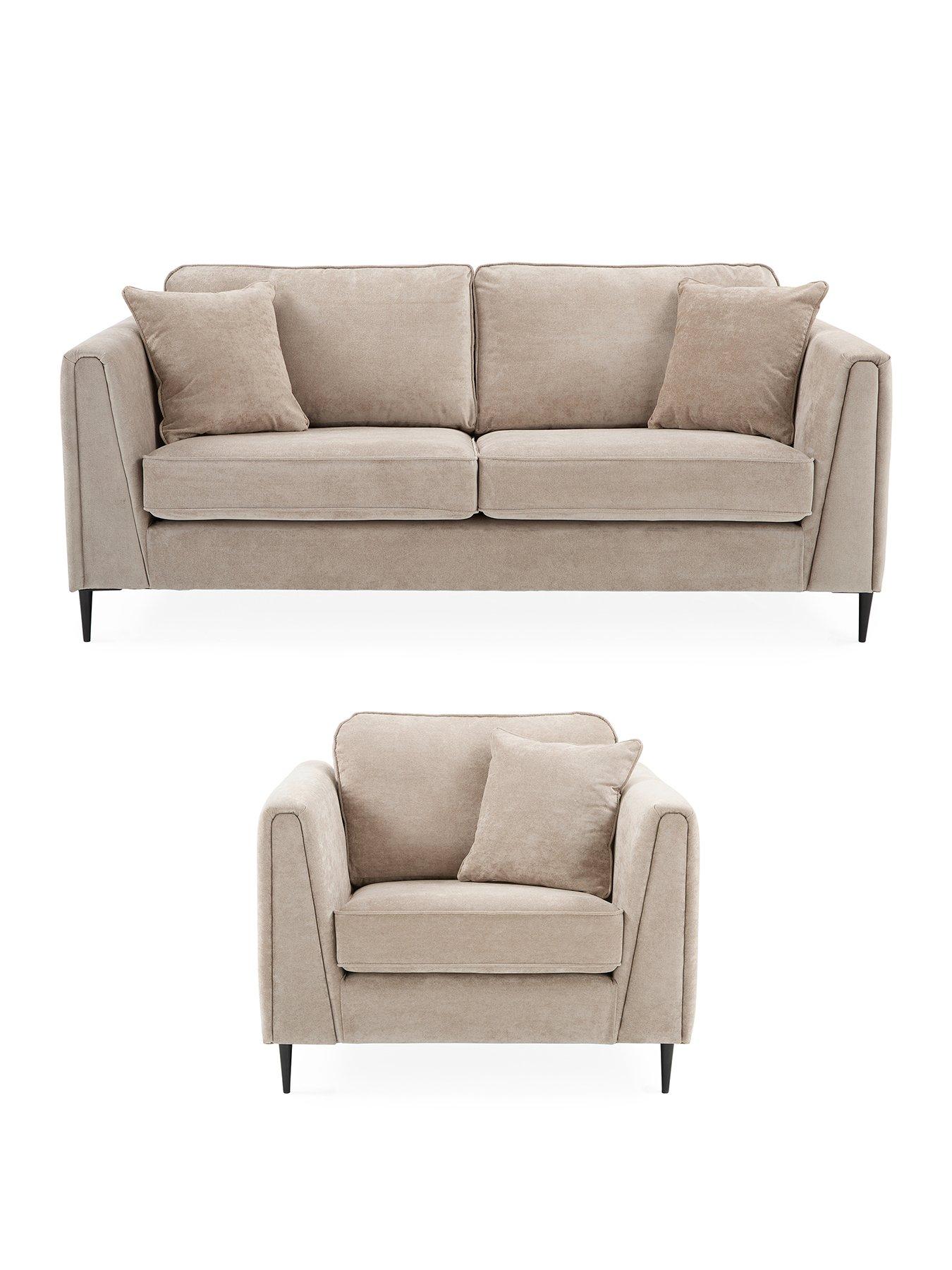Image 2 of 7 of The Very Collection Messina 3 Seater Sofa + Armchair Set (Buy &amp; SAVE!) - FSC&reg; Certified