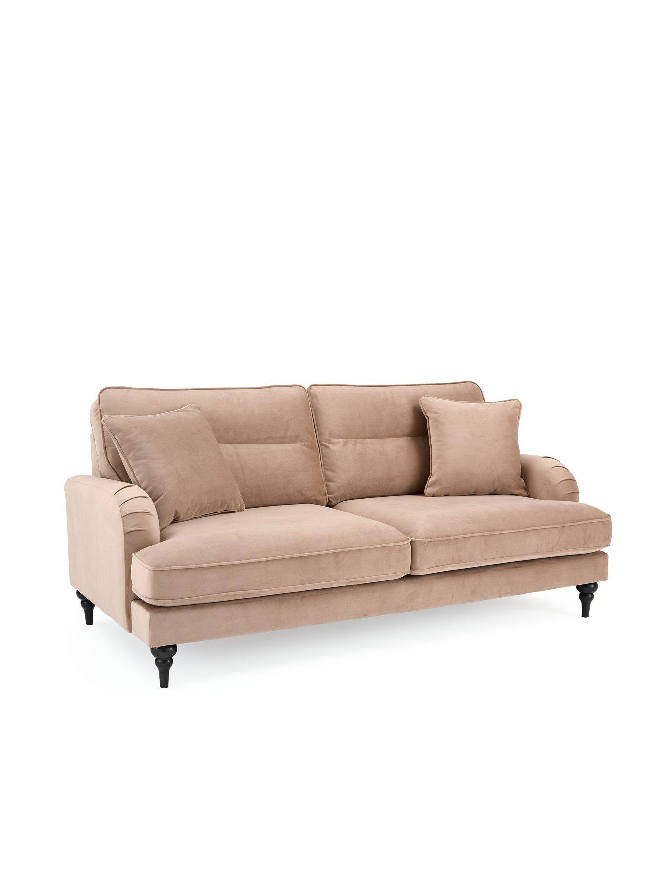 Image 3 of 7 of The Very Collection Victoria 3 Seater Sofa + Armchair Set (Buy &amp; SAVE!) - Mink - FSC&reg; Certified
