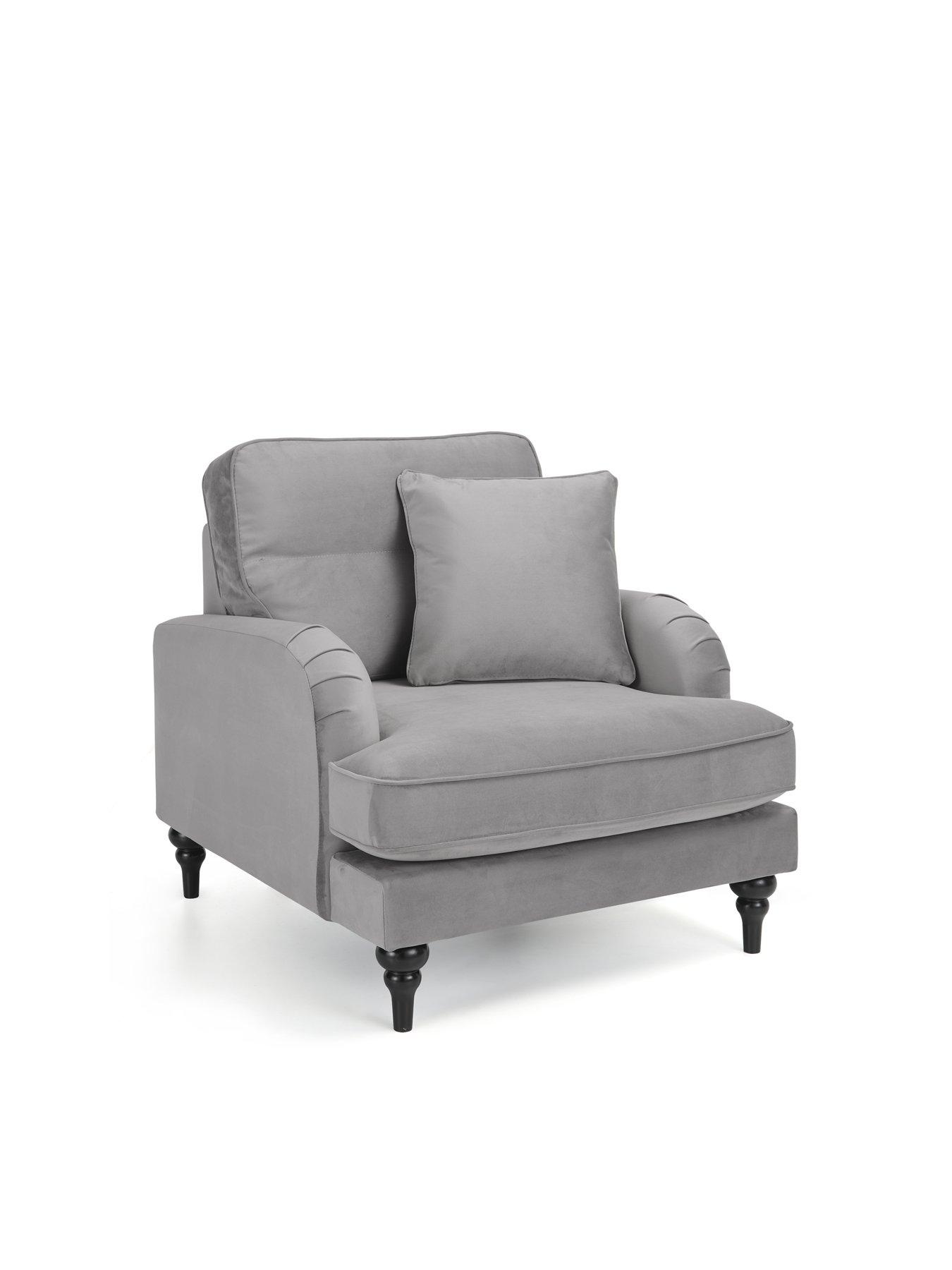 Image 3 of 6 of The Very Collection Victoria 3 Seater Sofa + Armchair Set (Buy &amp; SAVE!) - Grey - FSC&reg; Certified