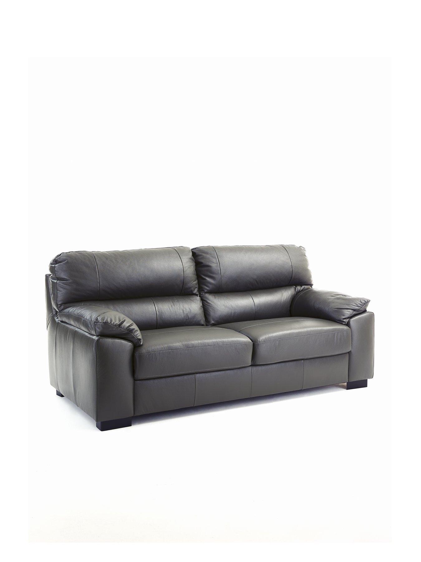 Image 2 of 5 of The Very Collection Ambrose 3 Seater Leather Sofa + Chair - FSC&reg; Certified