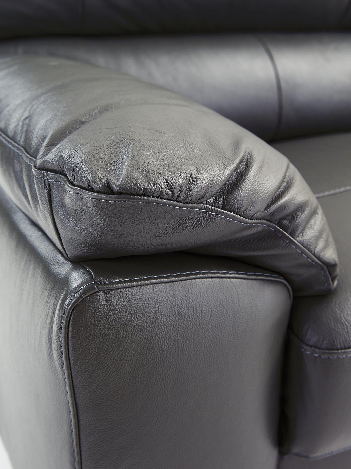 Image 5 of 5 of The Very Collection Ambrose 3 Seater Leather Sofa + Chair - FSC&reg; Certified