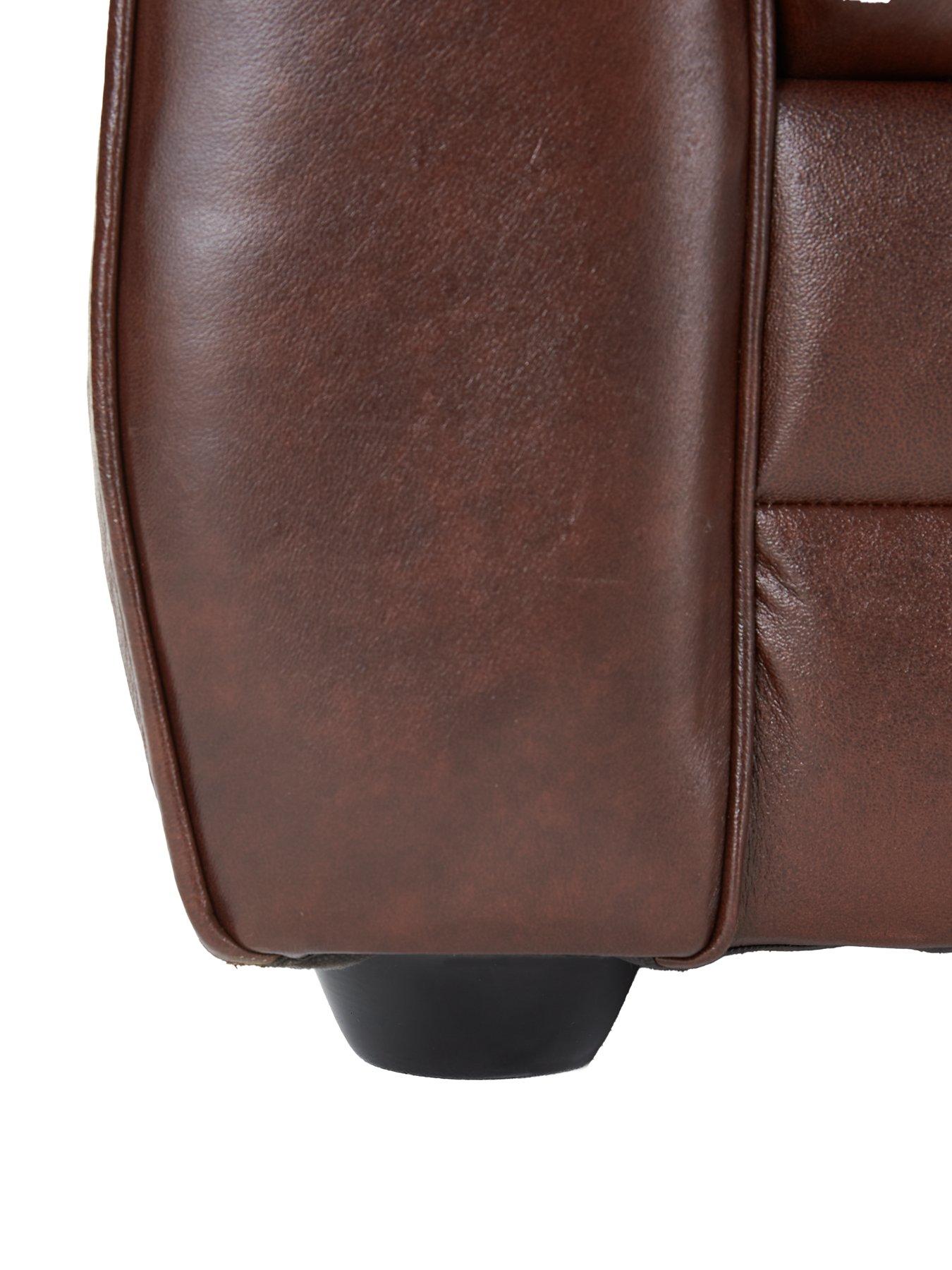 Image 4 of 7 of The Very Collection Vantage 3 Seater Leather Sofa + Chair - FSC&reg; Certified