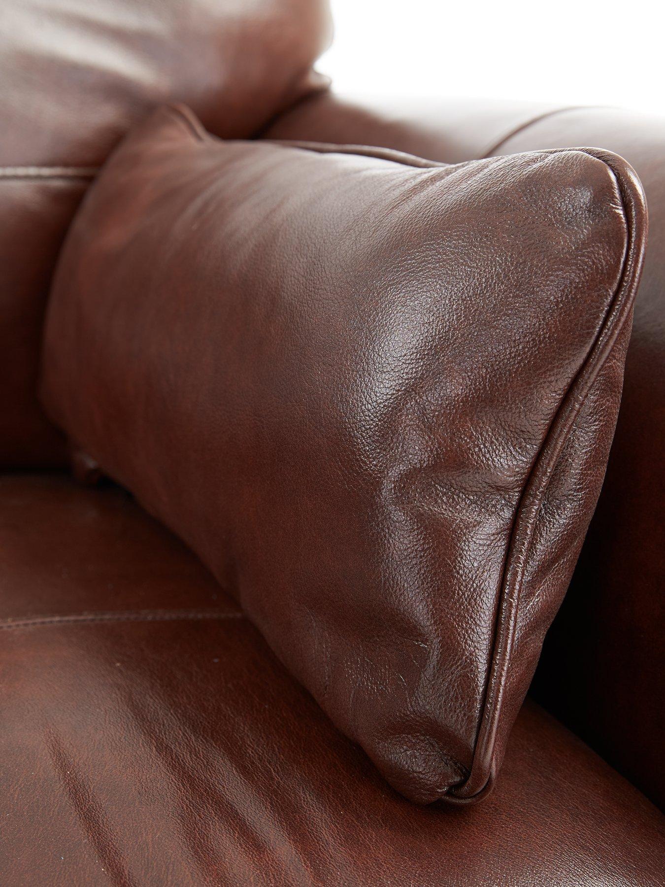 Image 5 of 7 of The Very Collection Vantage 3 Seater Leather Sofa + Chair - FSC&reg; Certified
