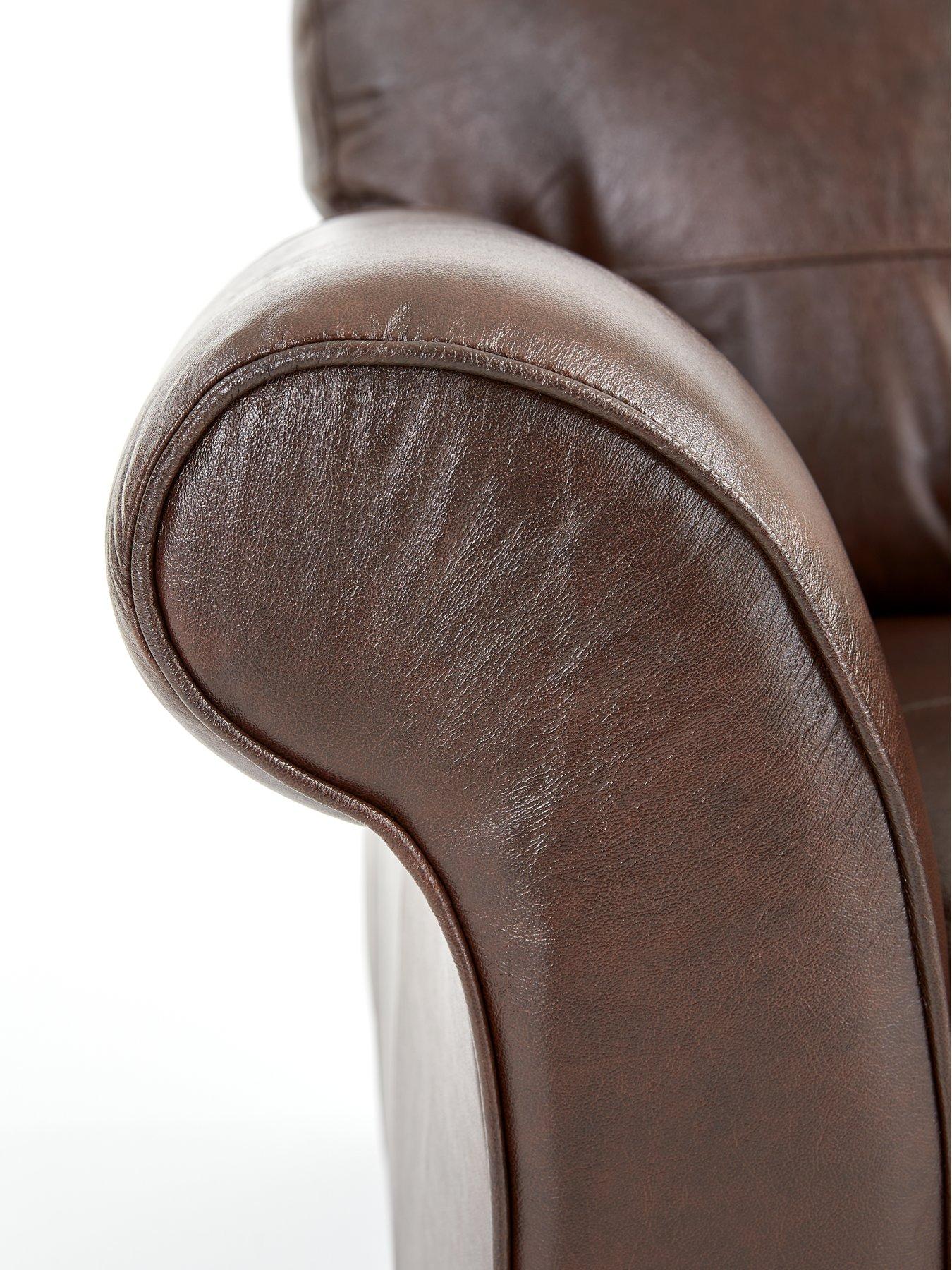 Image 7 of 7 of The Very Collection Vantage 3 Seater Leather Sofa + Chair - FSC&reg; Certified