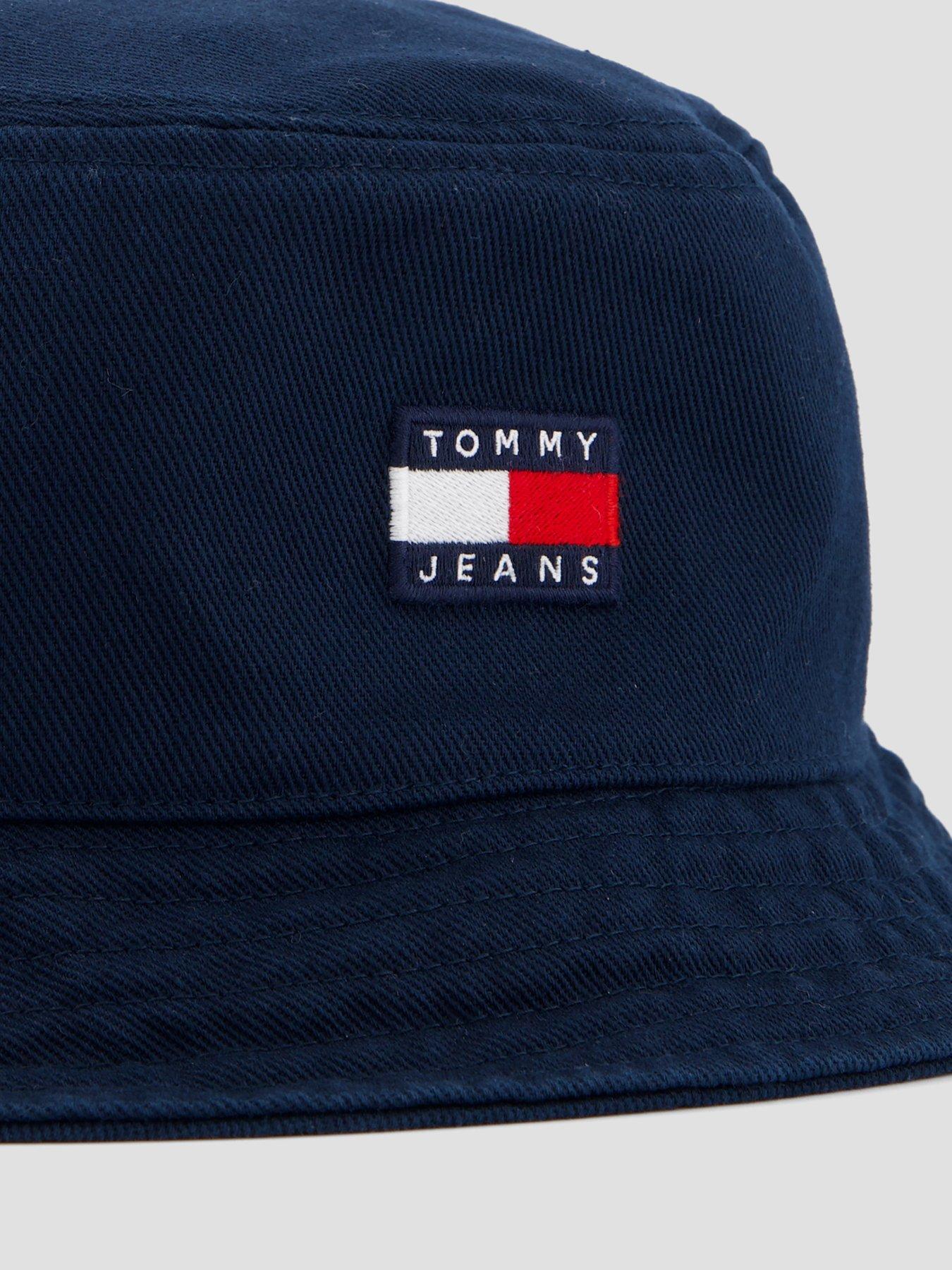 Image 3 of 4 of Tommy Jeans Heritage Washed Bucket Hat - Navy