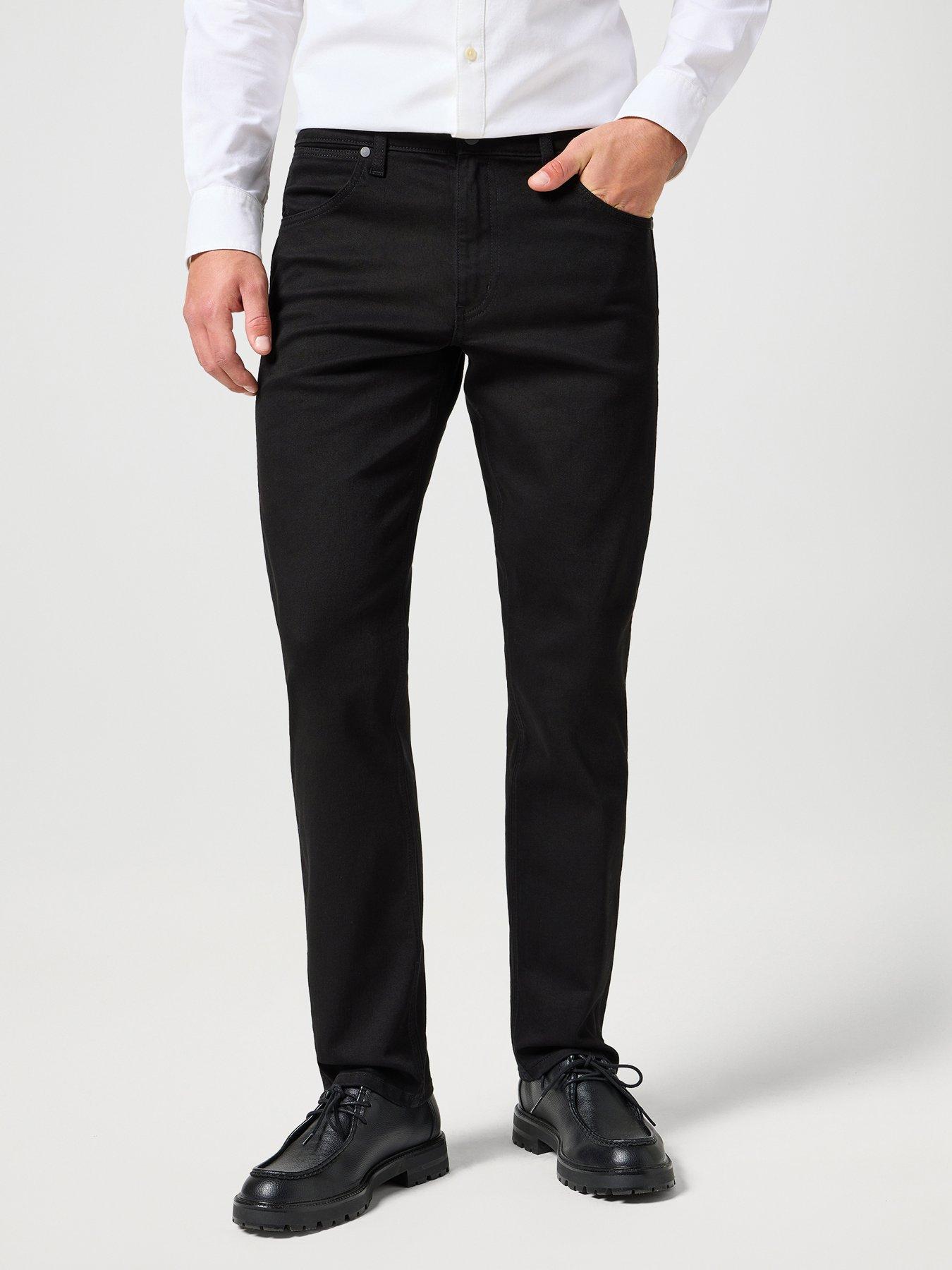 Image 1 of 5 of Wrangler Greensboro Regular Fit Jeans - Black