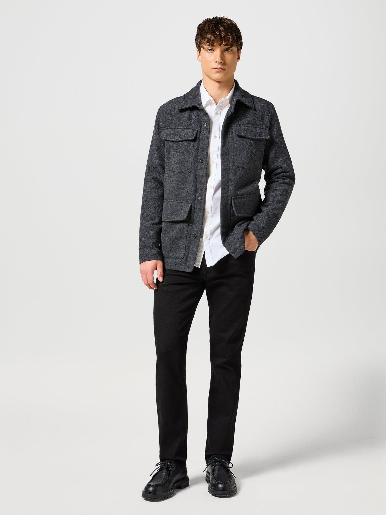 Image 2 of 5 of Wrangler Greensboro Regular Fit Jeans - Black