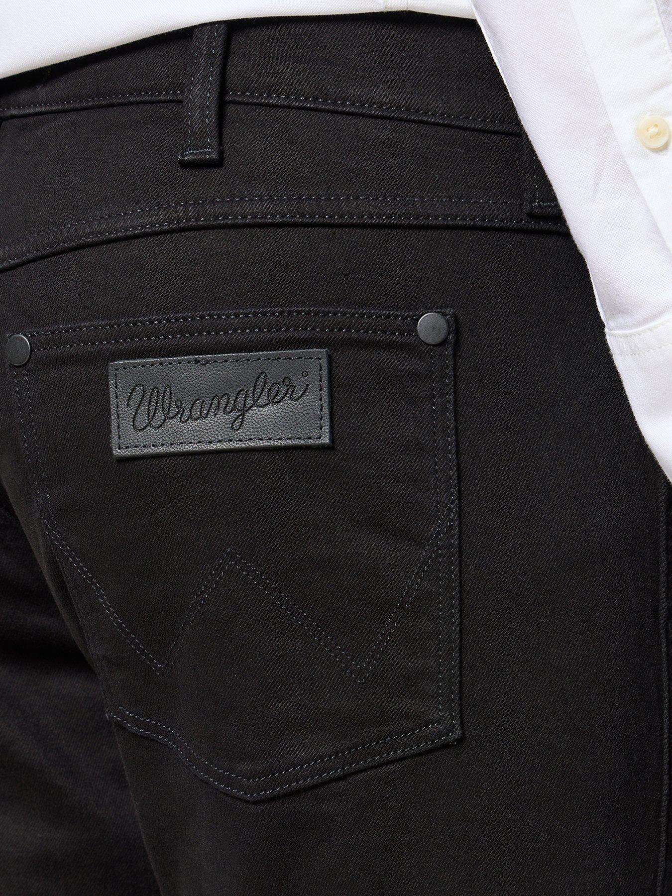 Image 4 of 5 of Wrangler Greensboro Regular Fit Jeans - Black
