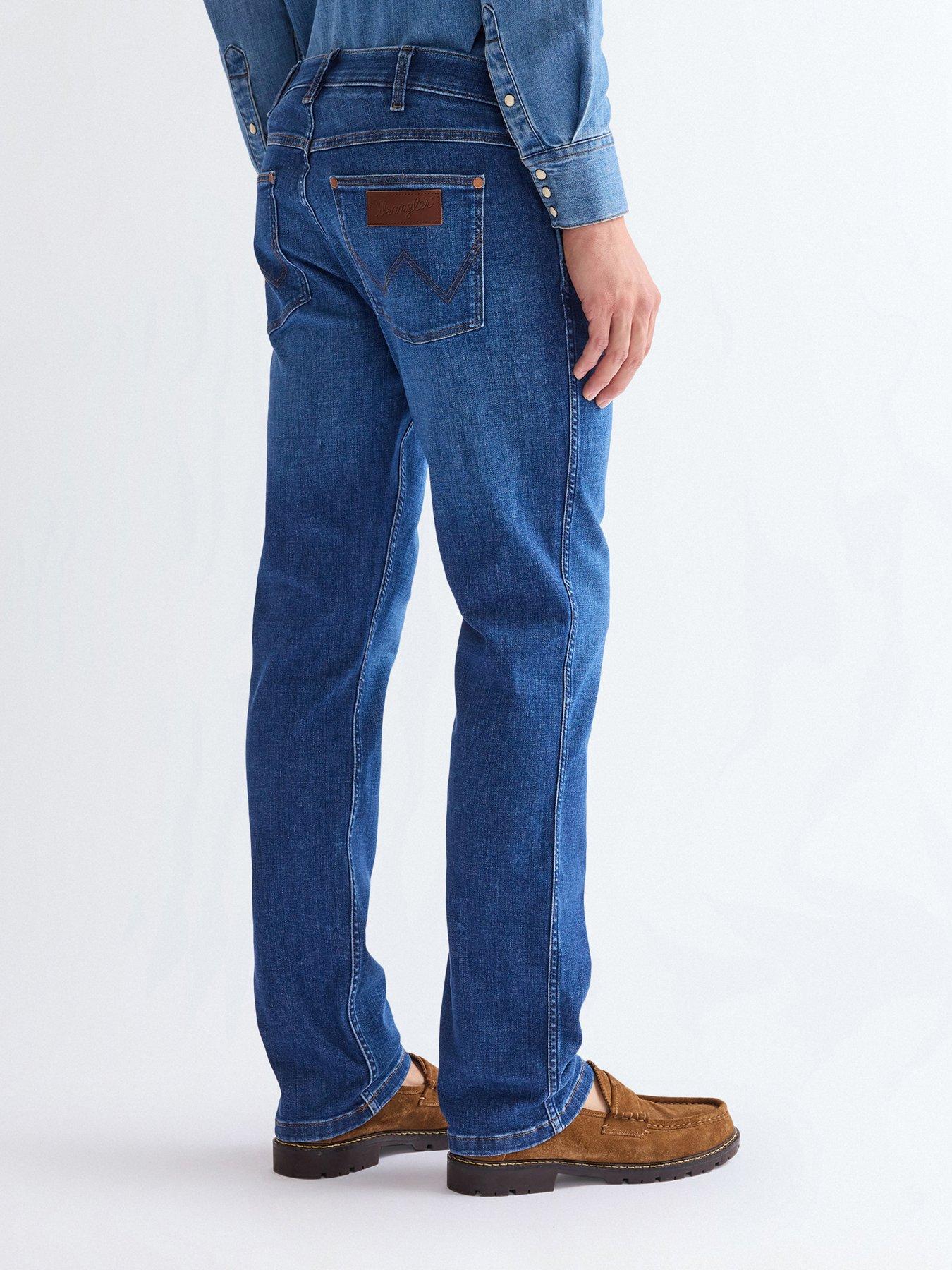 Image 2 of 4 of Wrangler Greensboro Regular Fit Jeans - Dark Wash