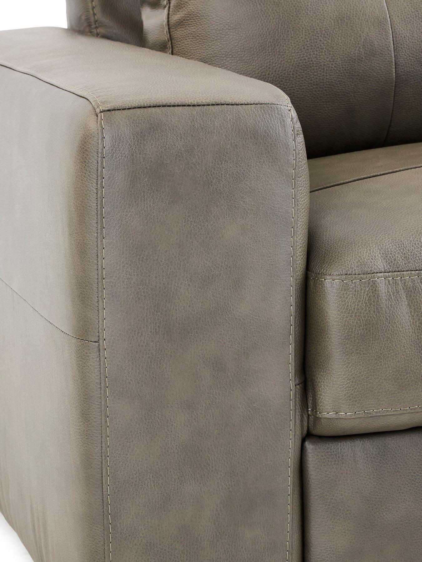 Image 4 of 7 of The Very Collection Miller 3 Seater Italian Leather Sofa + Chair - FSC&reg; Certified