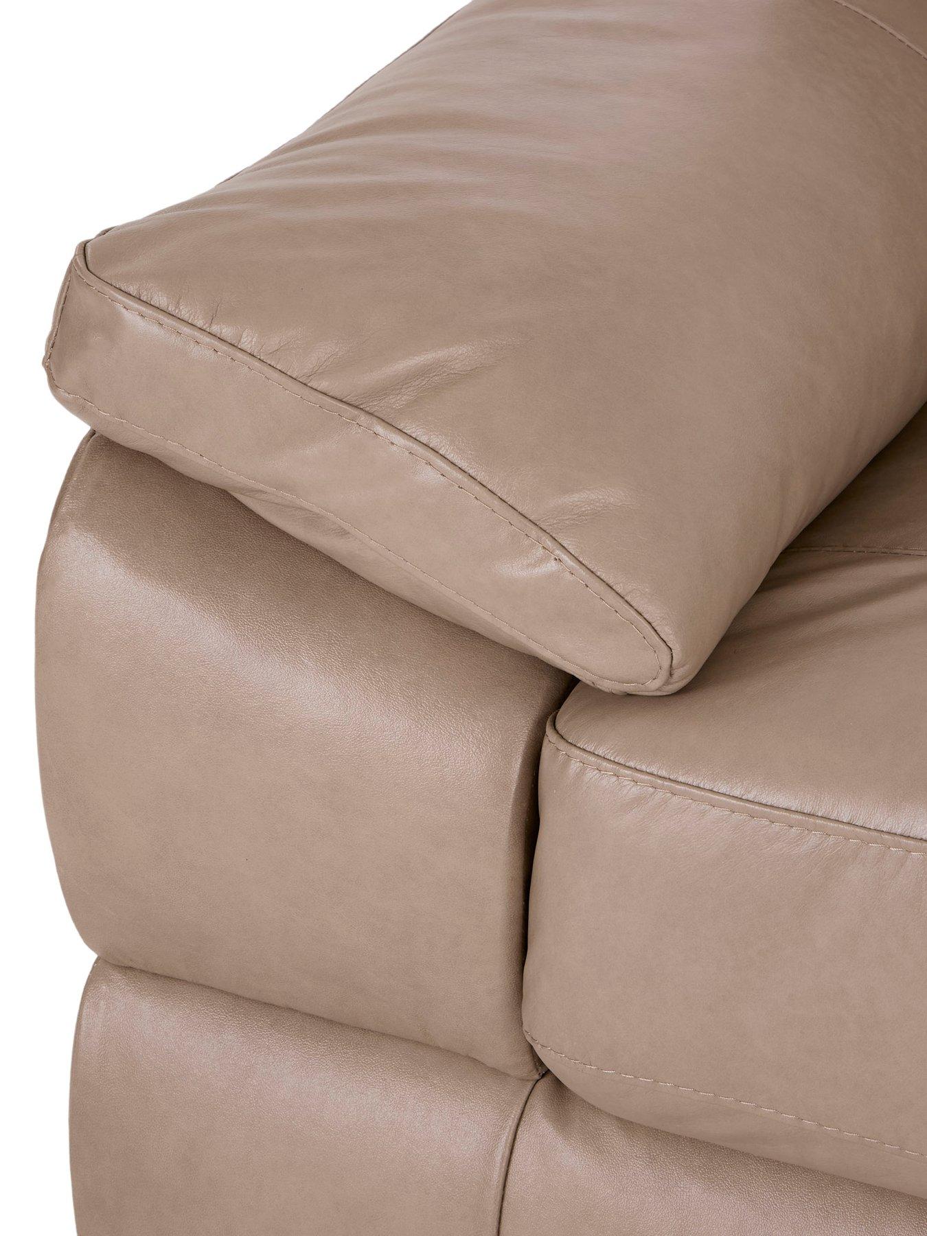 Image 4 of 7 of The Very Collection Marlow 3 Seater Leather Sofa + Chair - FSC&reg; Certified