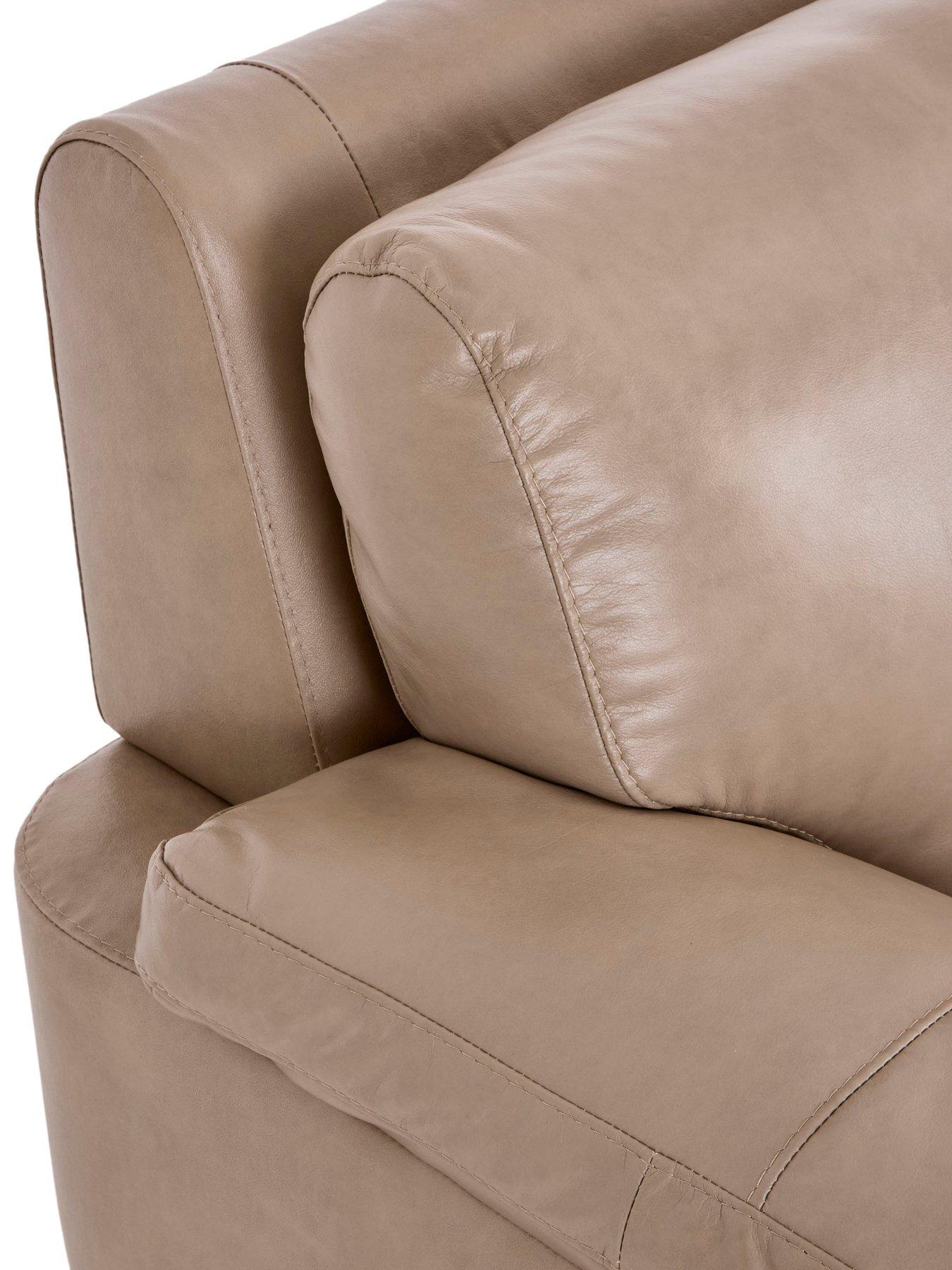 Image 5 of 7 of The Very Collection Marlow 3 Seater Leather Sofa + Chair - FSC&reg; Certified