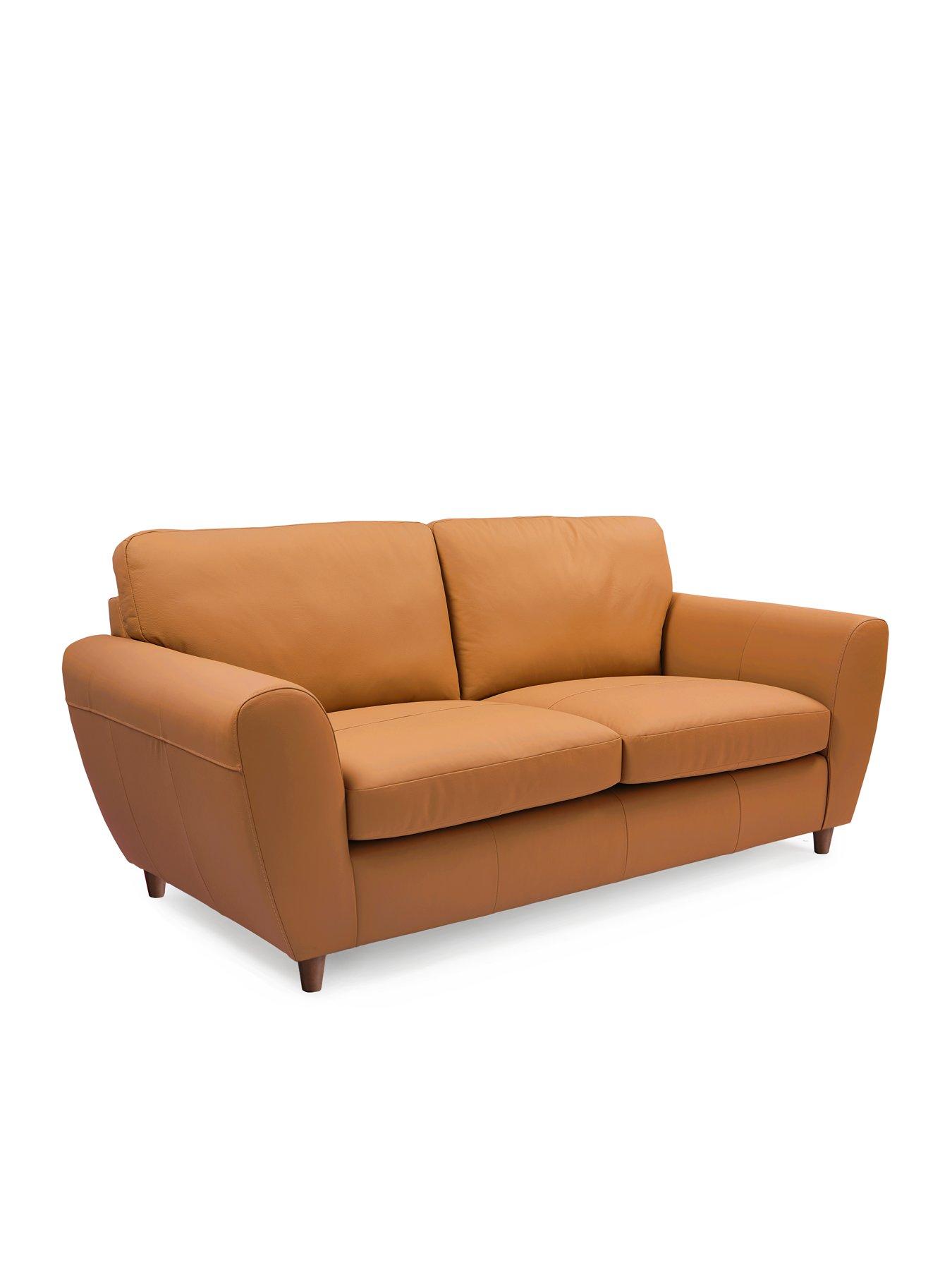 Image 3 of 7 of The Very Collection Shay 3 Seater Leather Sofa + Chair - FSC&reg; Certified