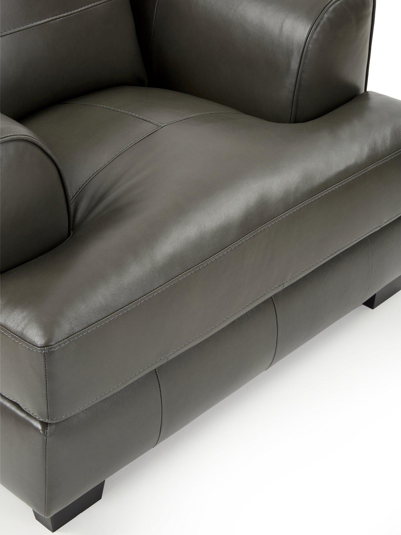 Image 5 of 6 of The Very Collection Astoria 3 Seater Leather Sofa + Chair - FSC&reg; Certified