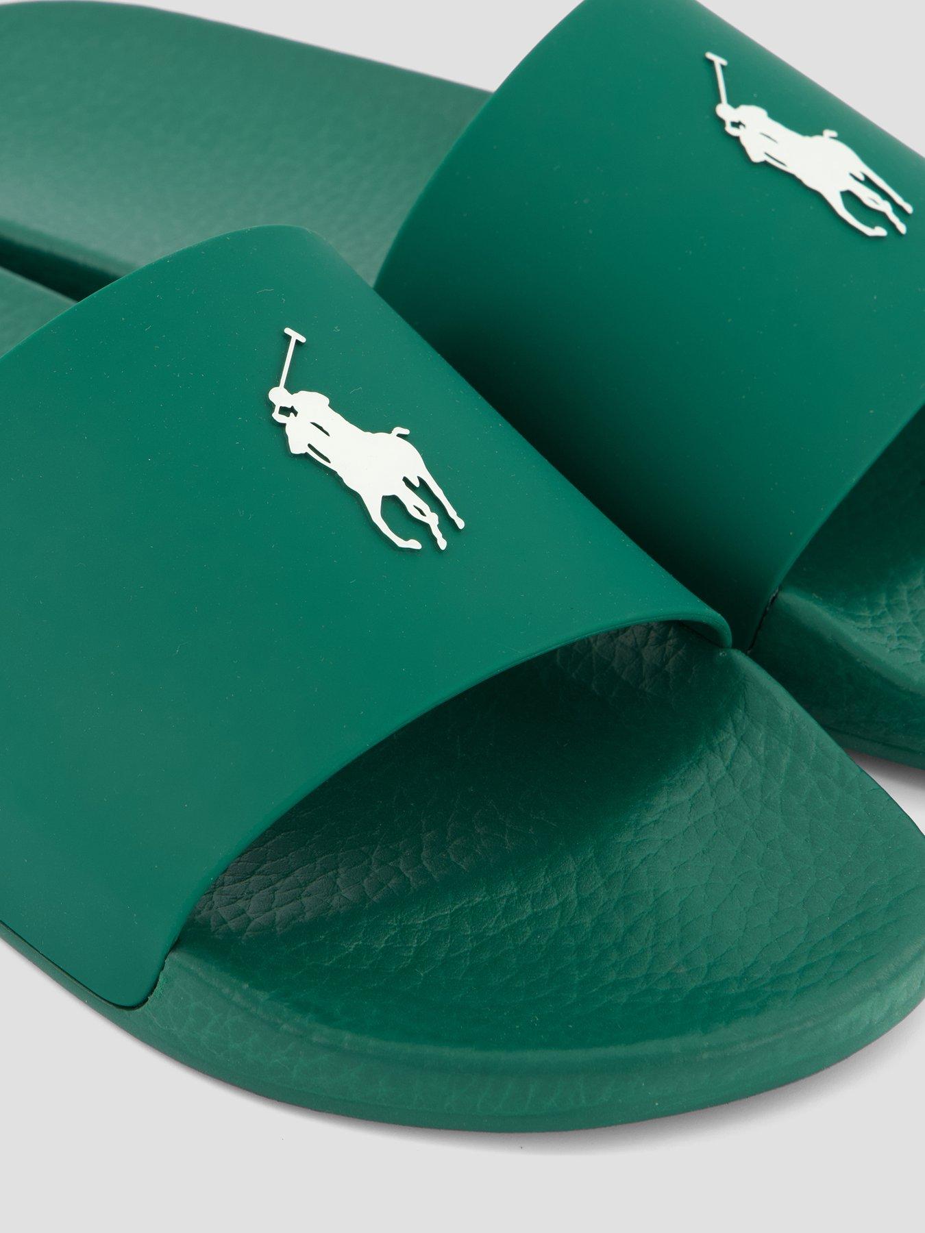 Image 5 of 7 of Polo Ralph Lauren Pool Slider - Green