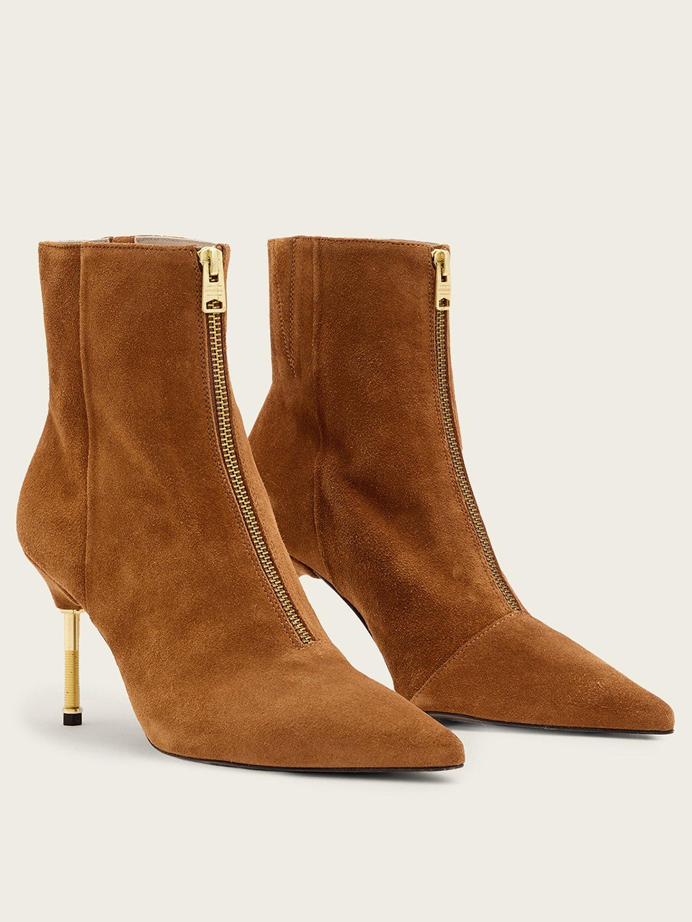  image of allsaints-natasha-suede-boots-brown