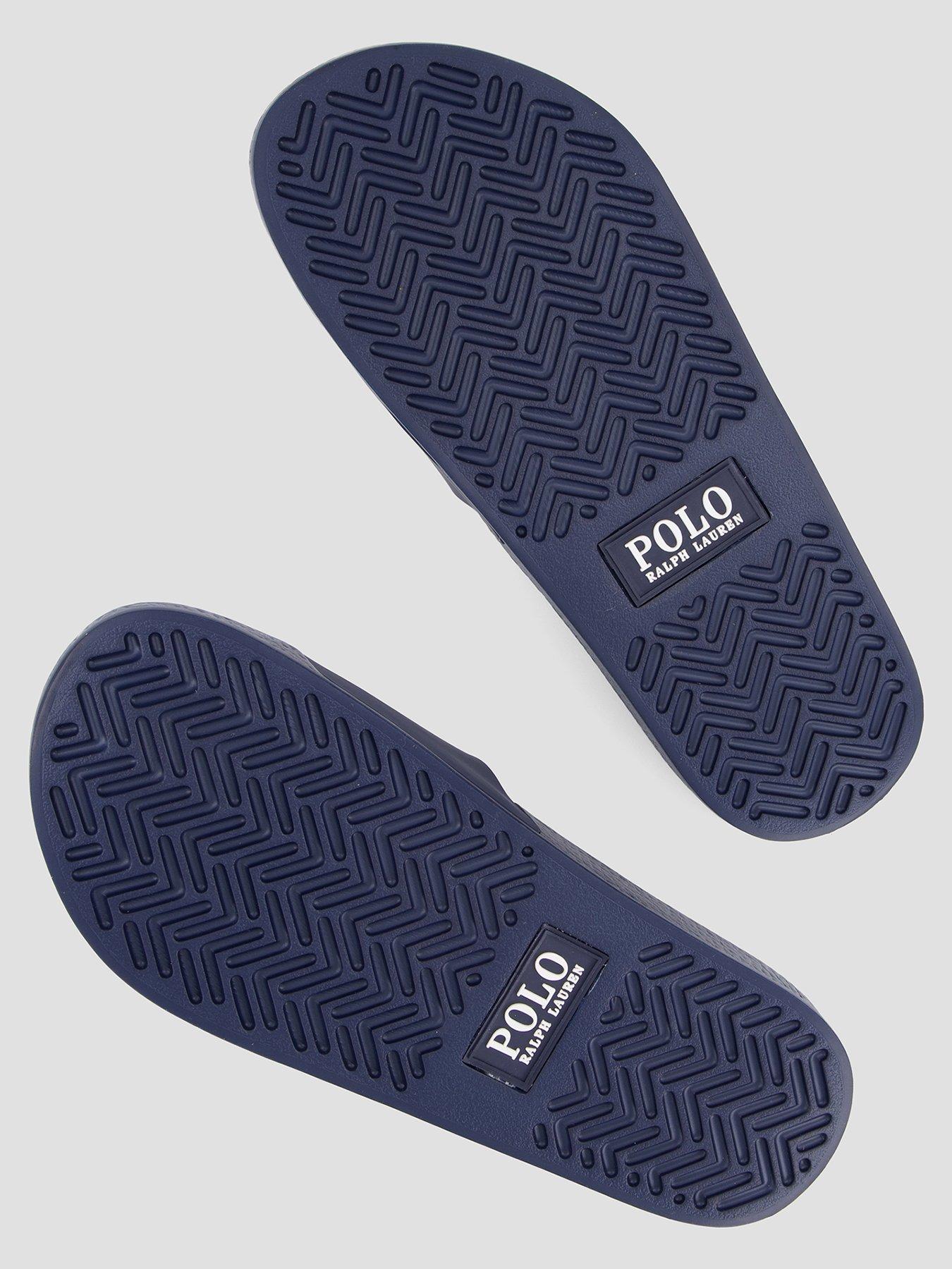 Image 4 of 7 of Polo Ralph Lauren Bear Pool Slider - Navy