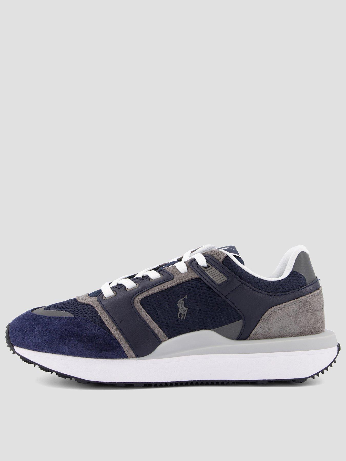 Polo Ralph Lauren Train 89 V2 Leather Sneakers - Navy