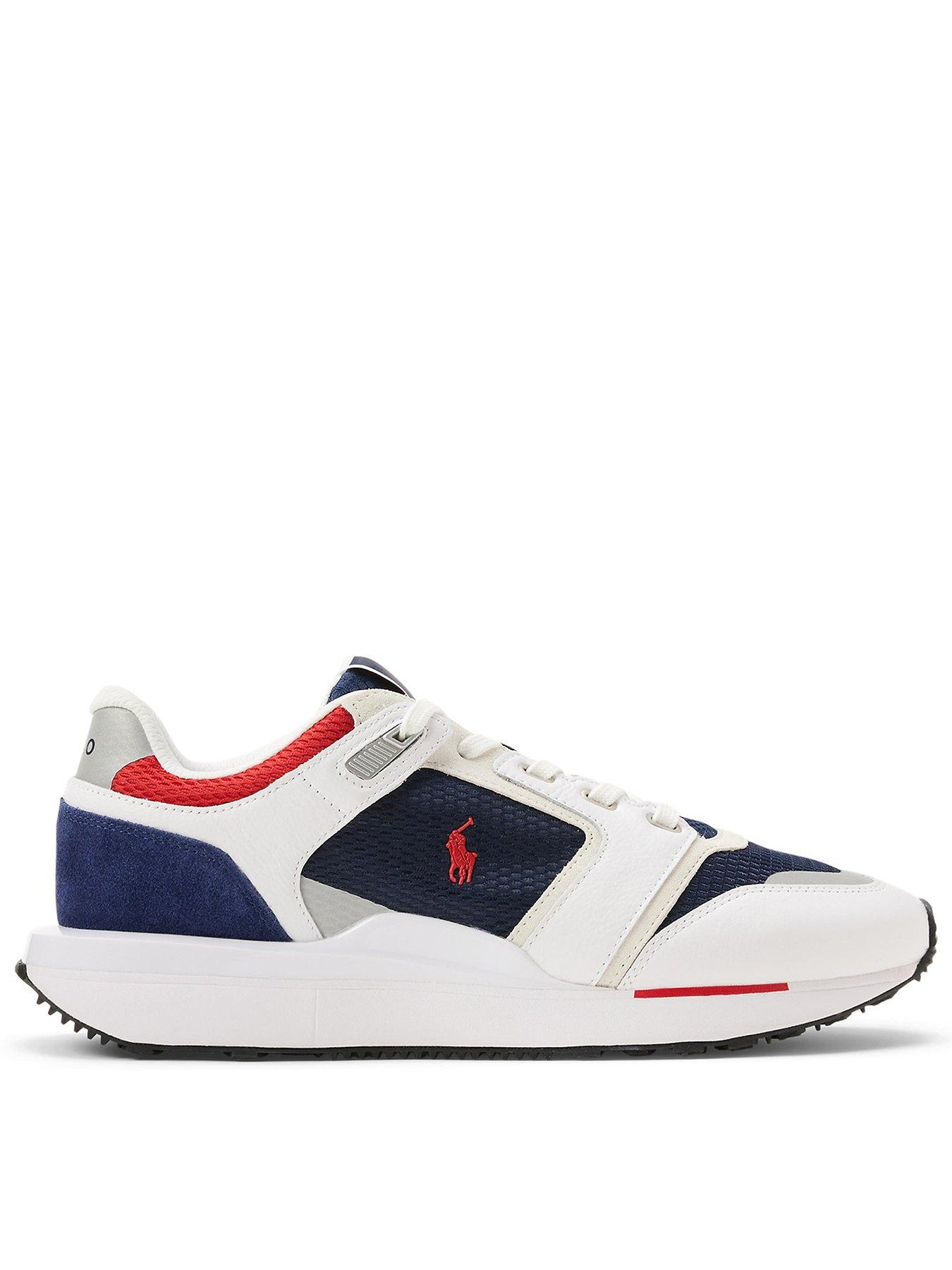 Polo Ralph Lauren Train 89 V2 Leather Sneakers - Navy