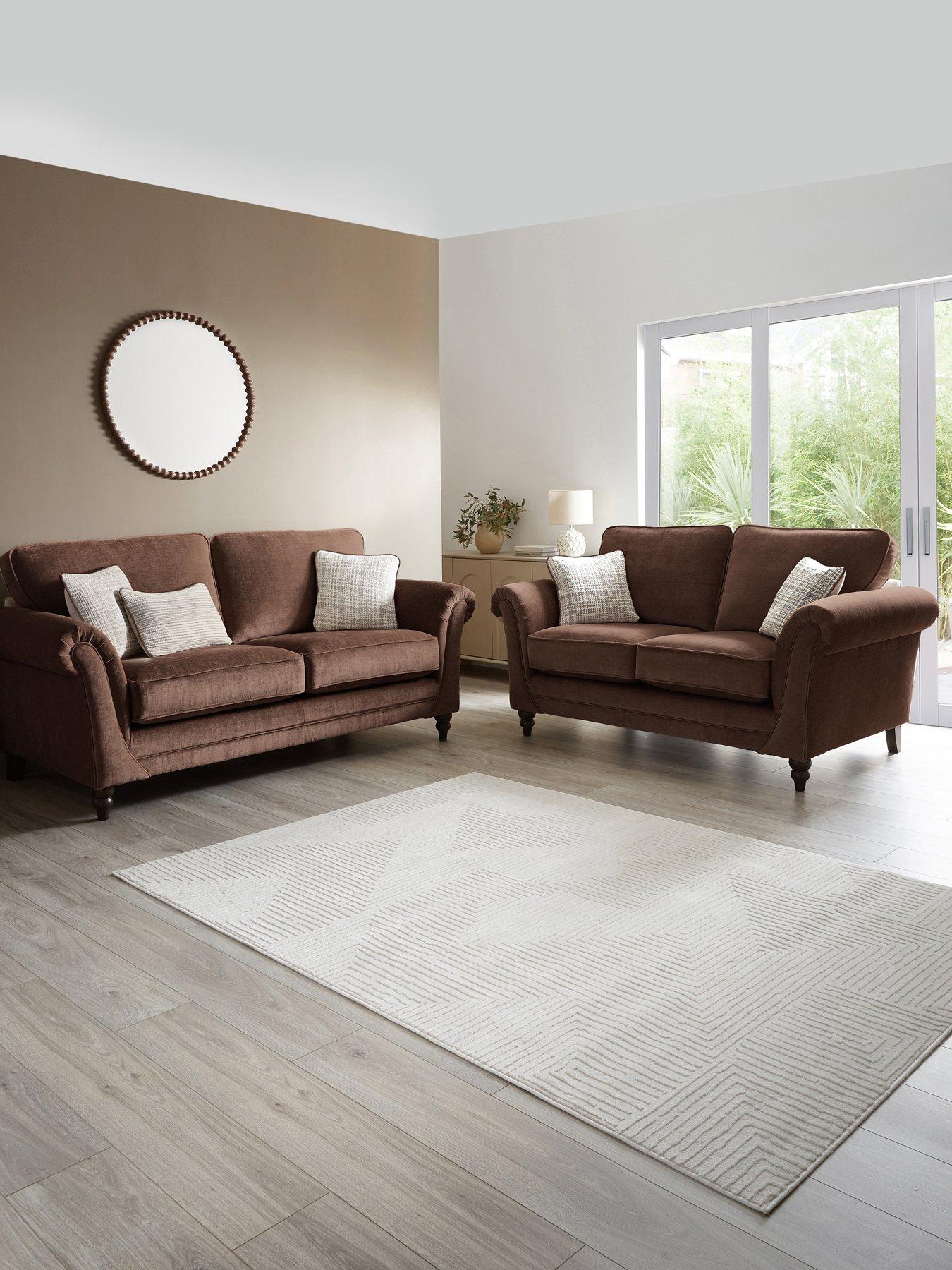 The Very Collection Highgate 3 + 2 Seater Fabric Sofa Set