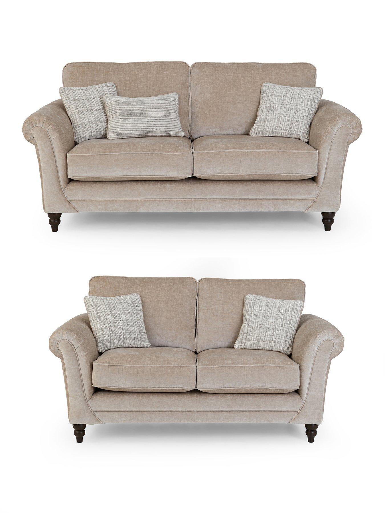 stillFront image of the-very-collection-highgate-3-2-seater-fabric-sofa-set