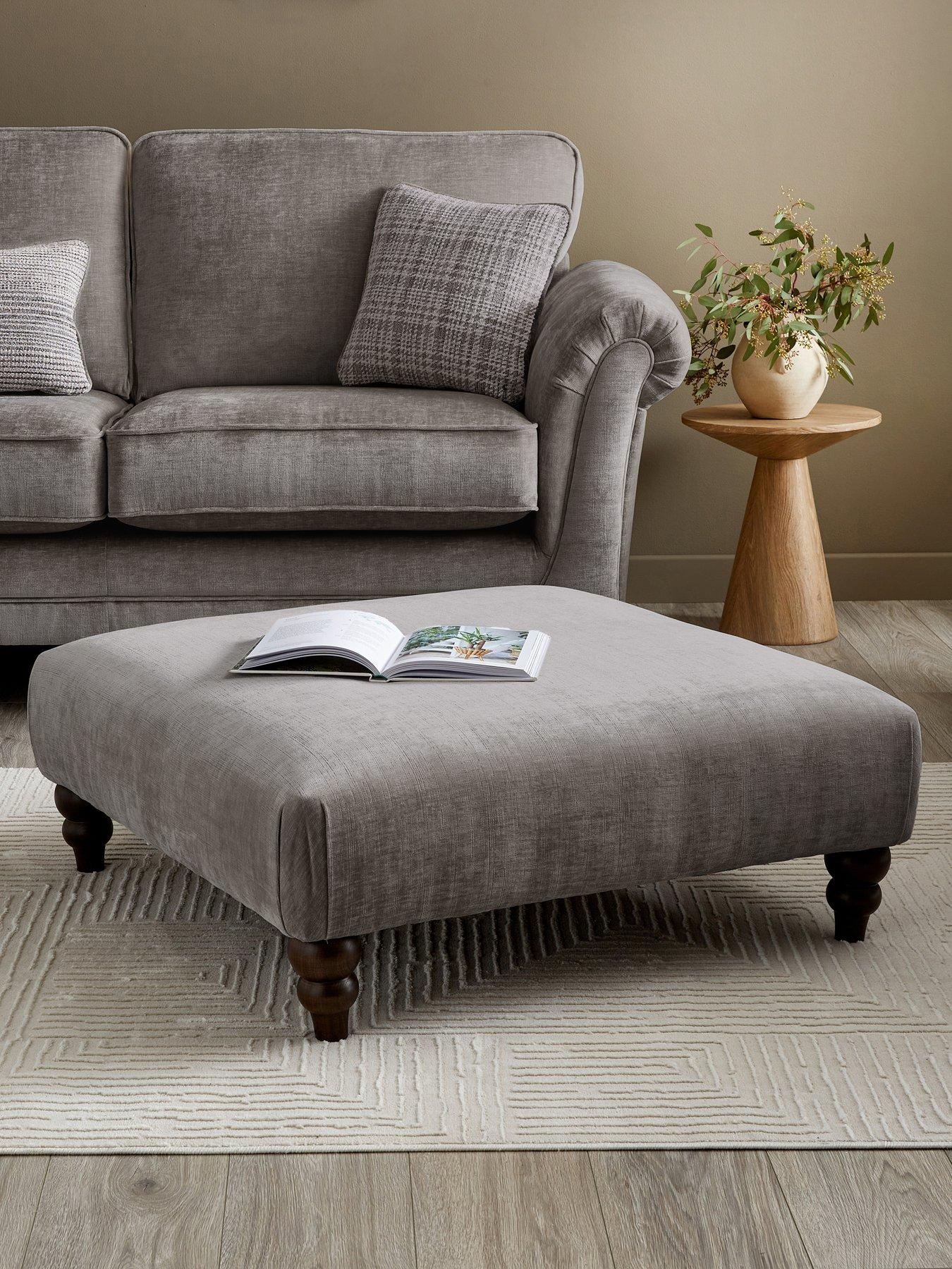 The Very Collection Highgate Fabric Footstool - Made to Order in the UK