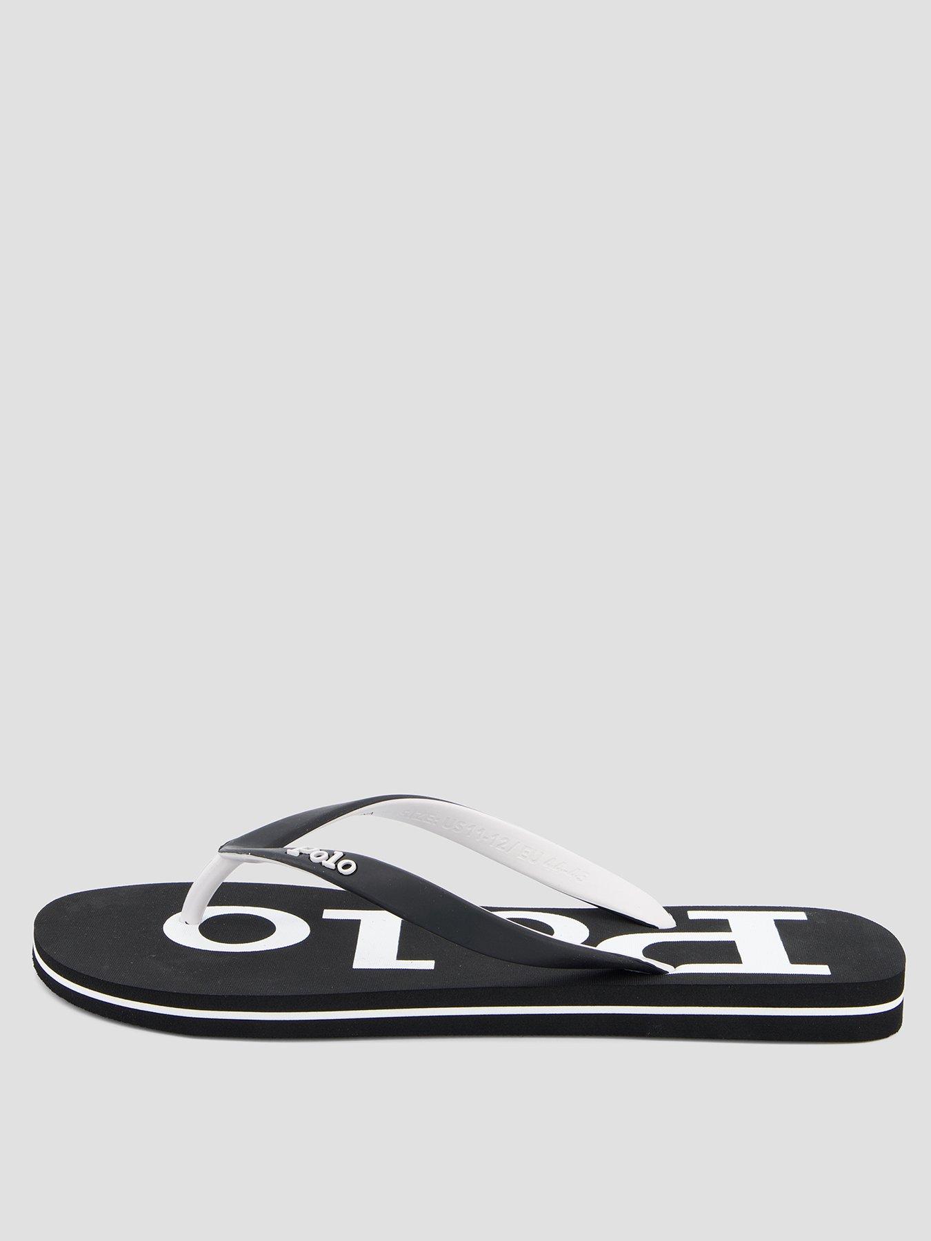  image of polo-ralph-lauren-bolt-flip-flops-black