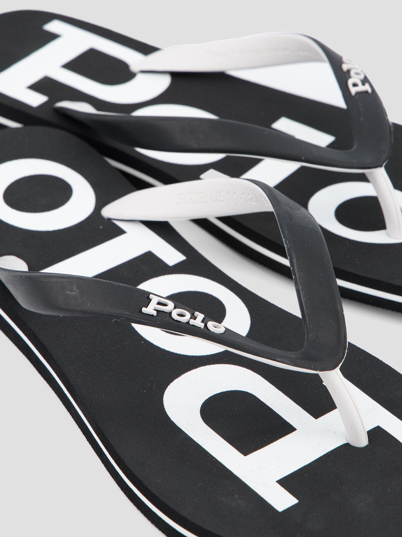  image of polo-ralph-lauren-bolt-flip-flops-black