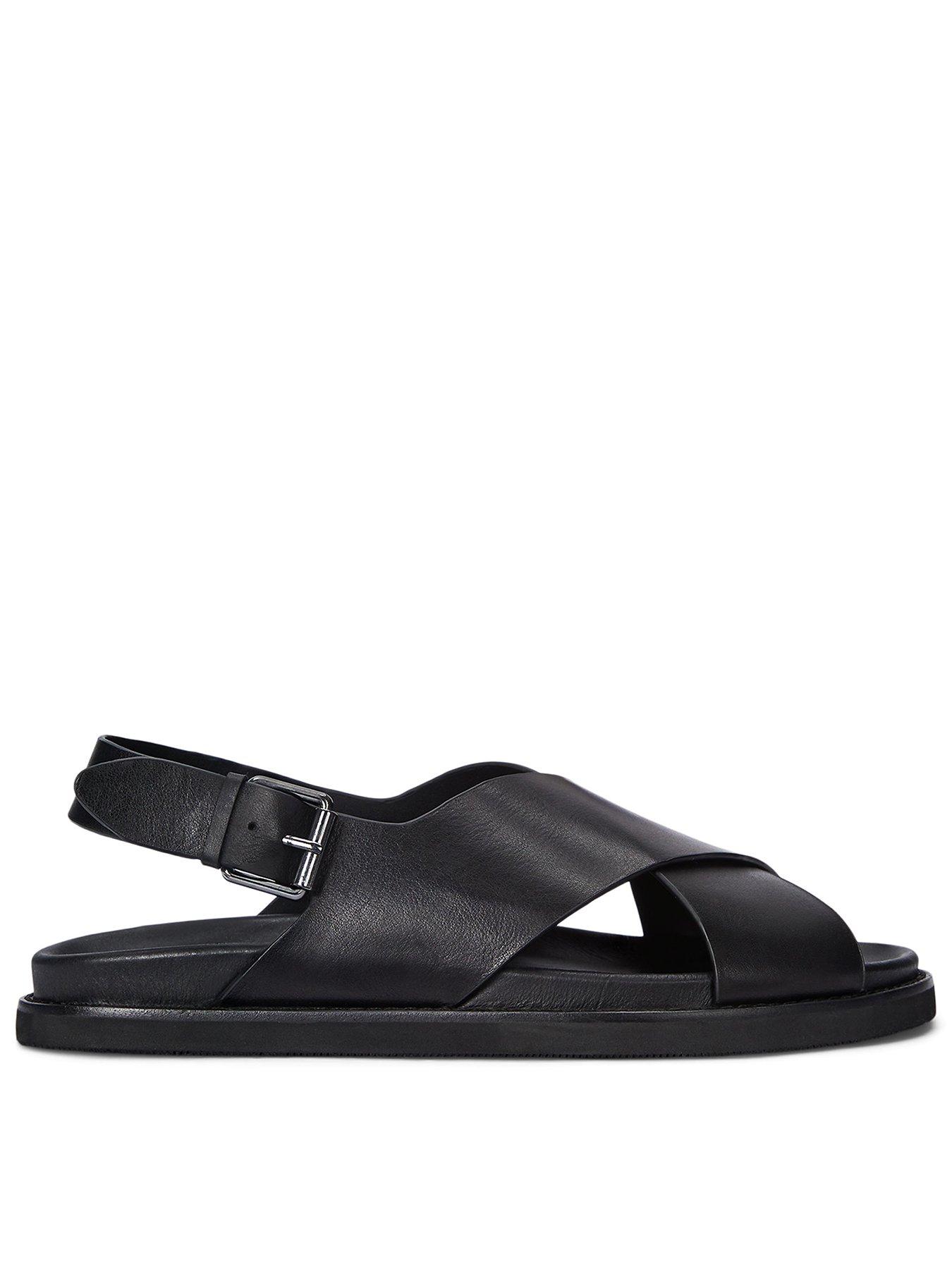 Polo Ralph Lauren Zane Leather Sandals - Black