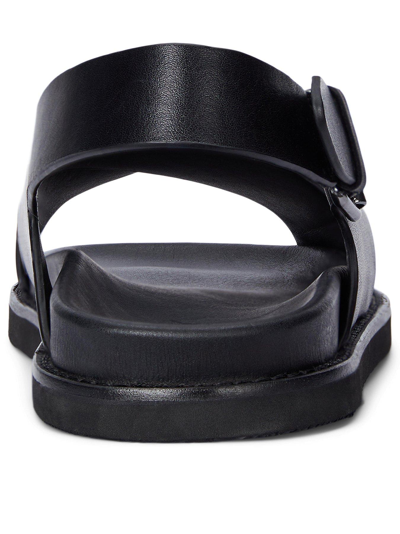 Polo Ralph Lauren Zane Leather Sandals - Black | Littlewoods