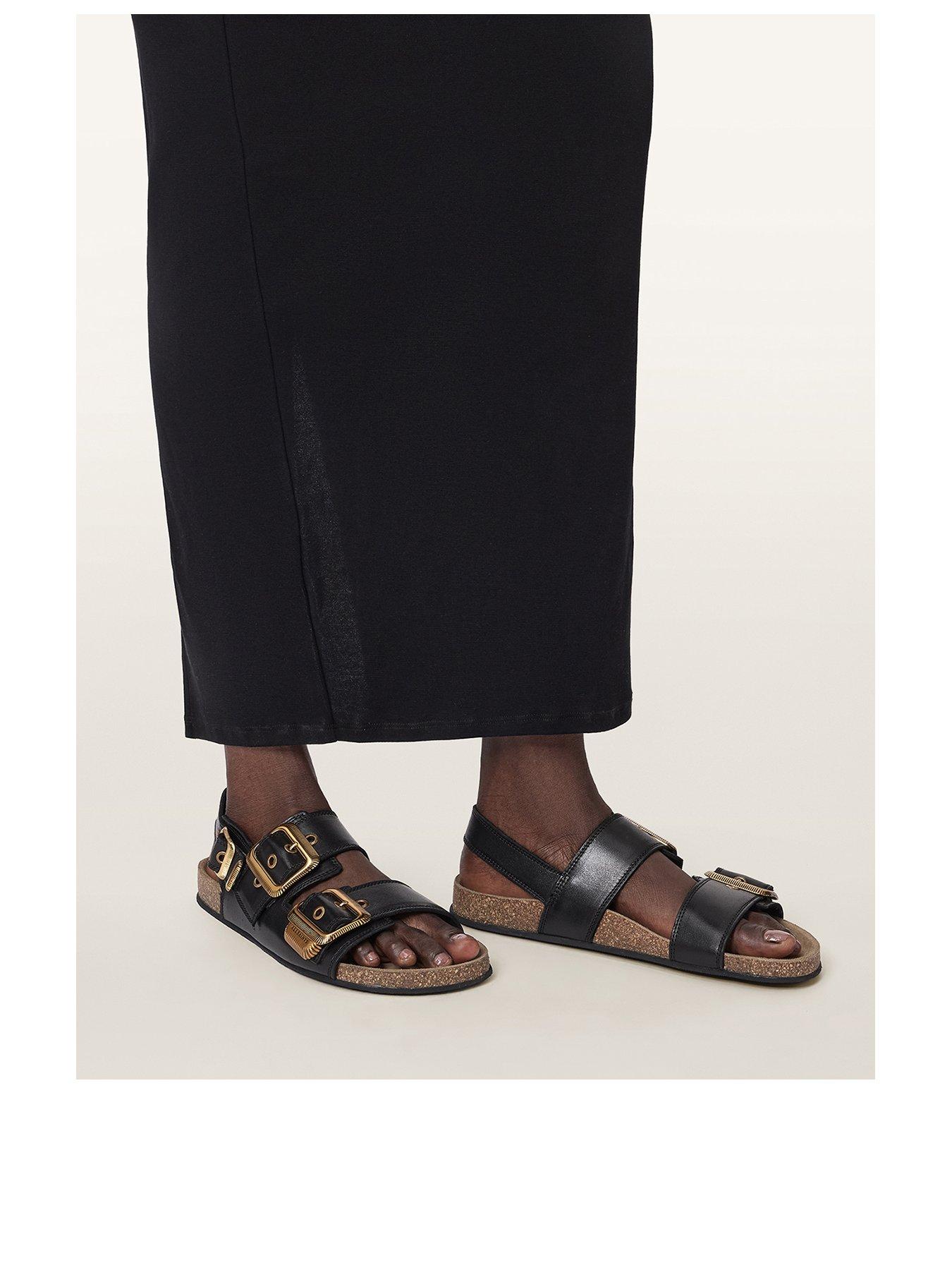  image of allsaints-staffa-sandal-black