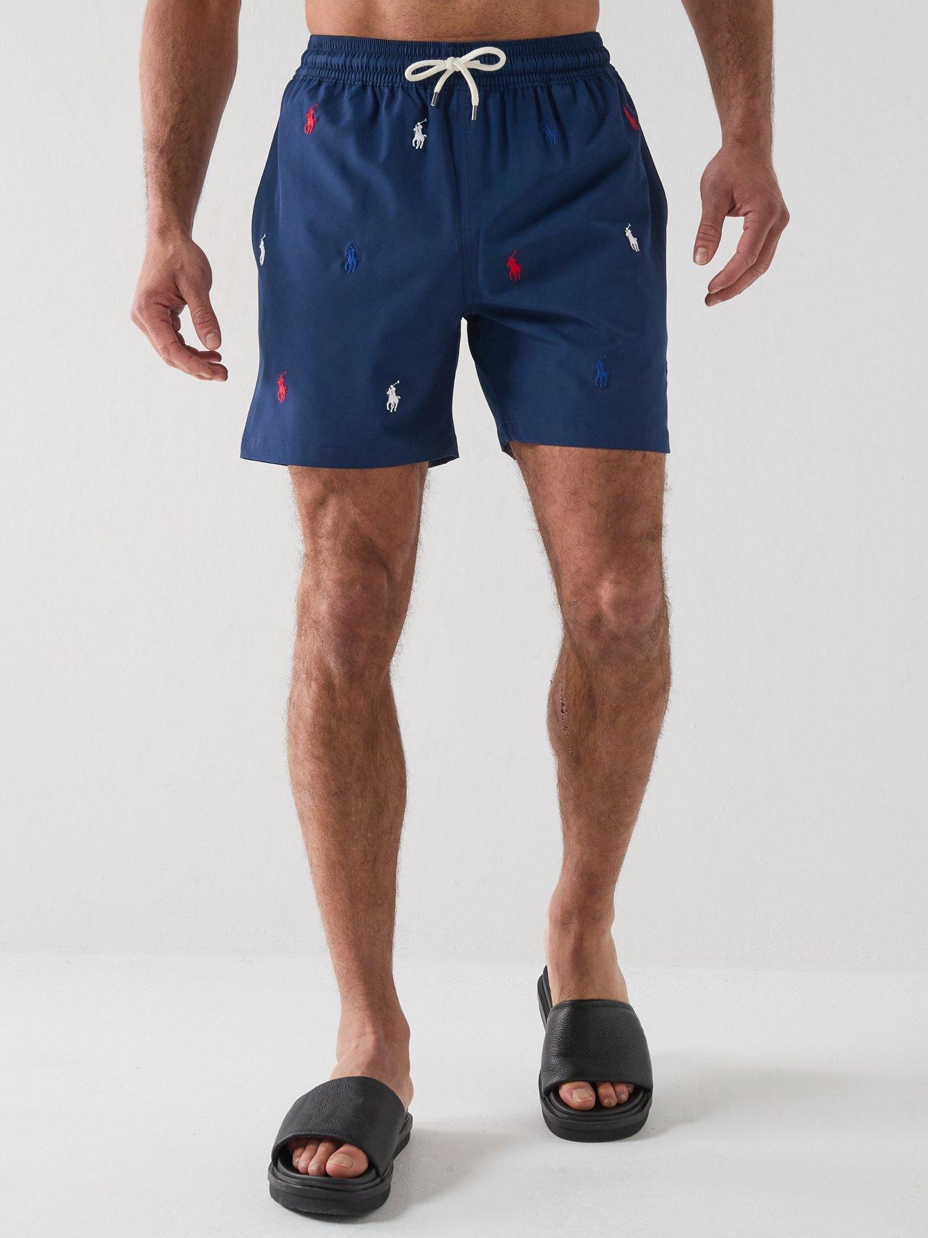 Polo Ralph Lauren Polo Ralph Lauren Traveler Embroidered Logo Swim Shorts - Navy