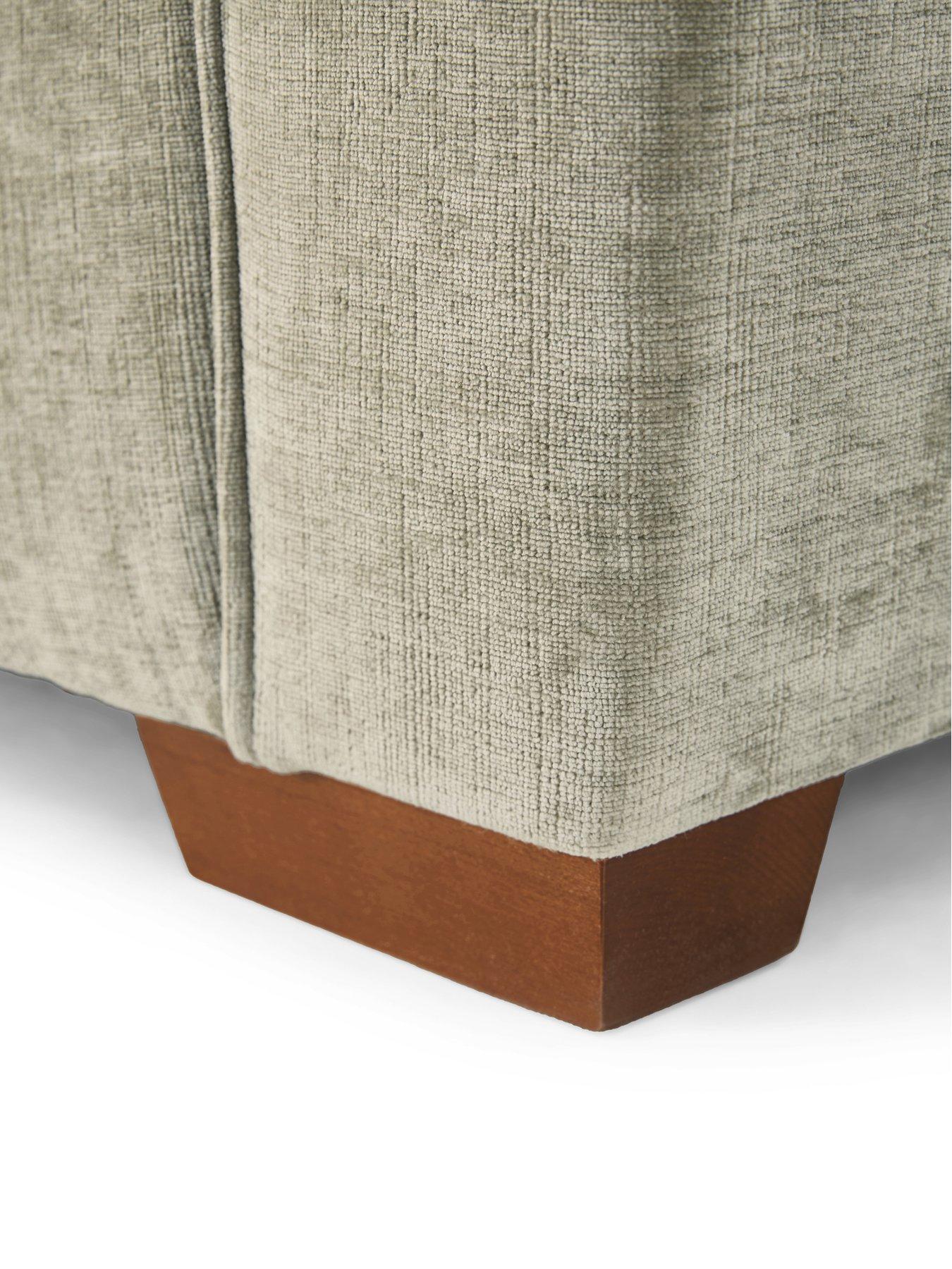 Image 6 of 7 of The Very Collection Clover Left Hand Scatterback Corner Chaise With Footstool